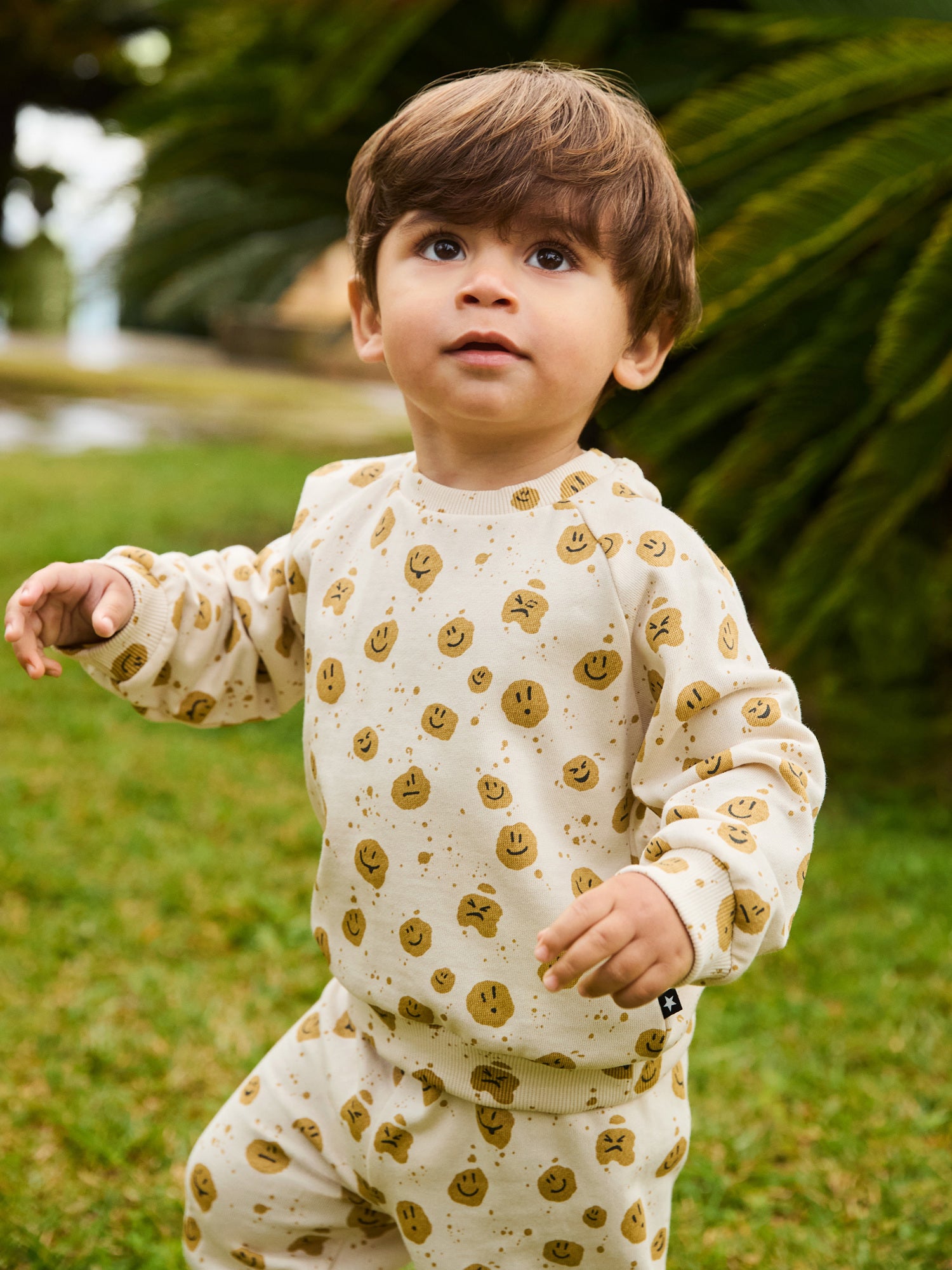 Molo Disc Baby Sweatshirt - Mood Dots