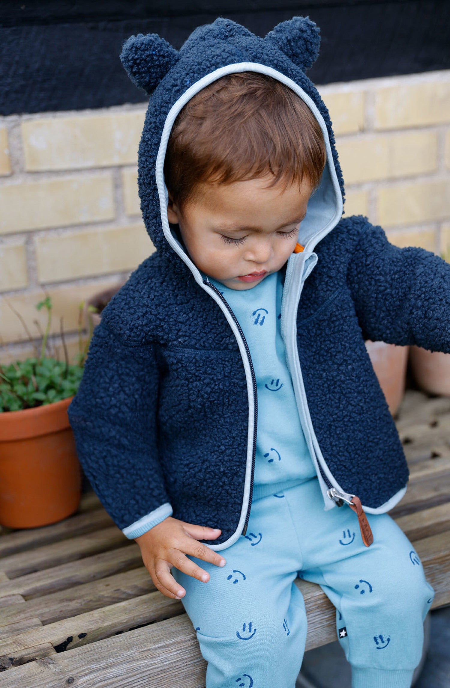 Molo Disc Baby Sweatshirt - Simply Happy