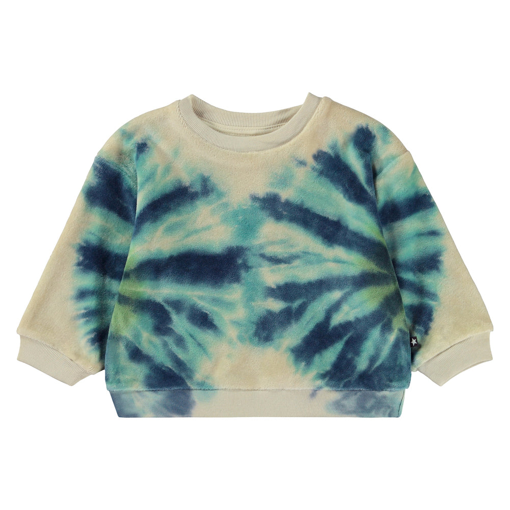 Molo Dear Sweatshirt - Tie Dye Blues