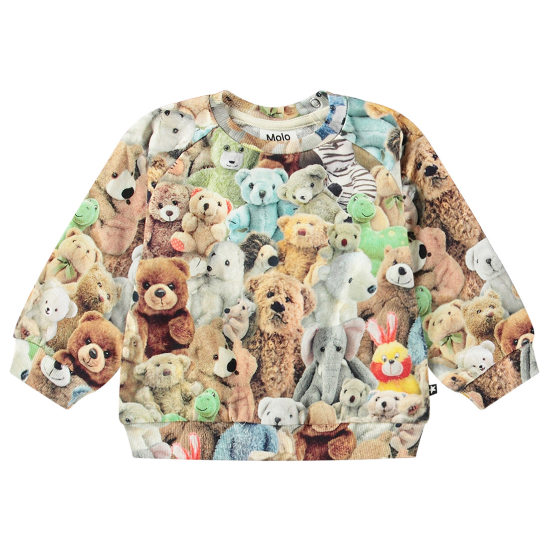 Molo Disc Baby Sweatshirt - Teddy Friends