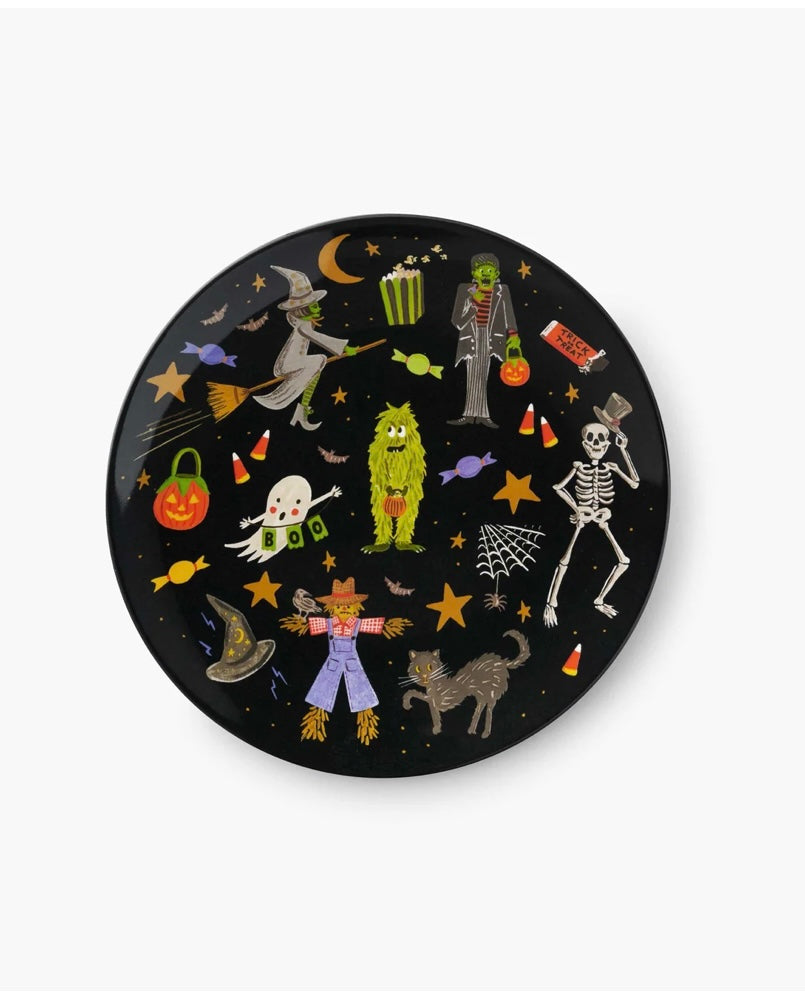 Rifle Paper Co. Halloween Parade Melamine Assorted Dessert Plates