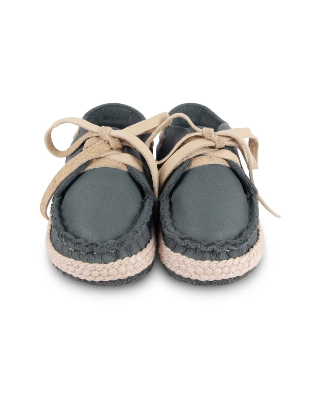 Donsje Noud Baby Boat Shoes - Blue Stone Leather