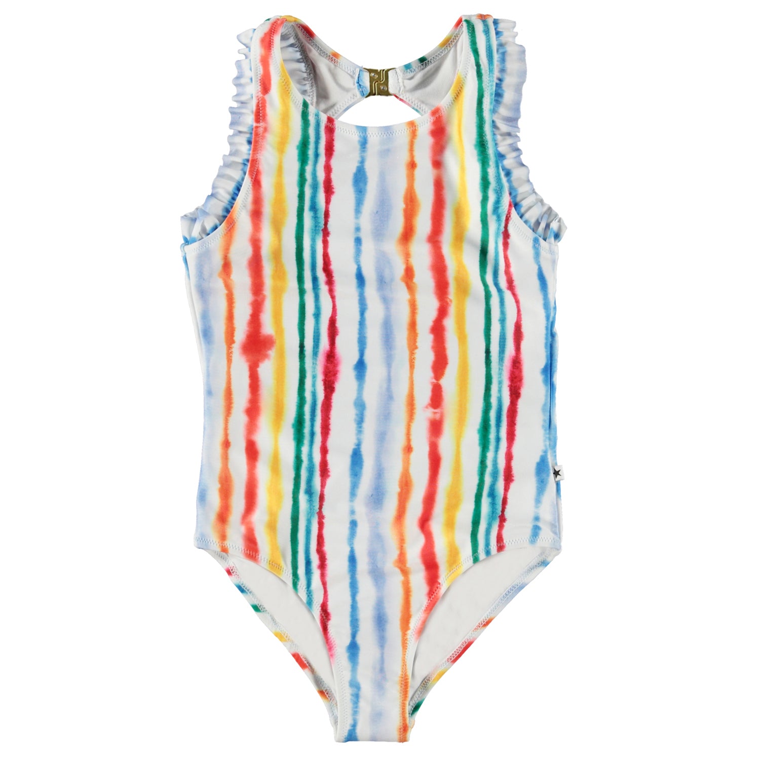 Girls' Sweet Summer Striped One Piece Swimsuit - art class™ XS