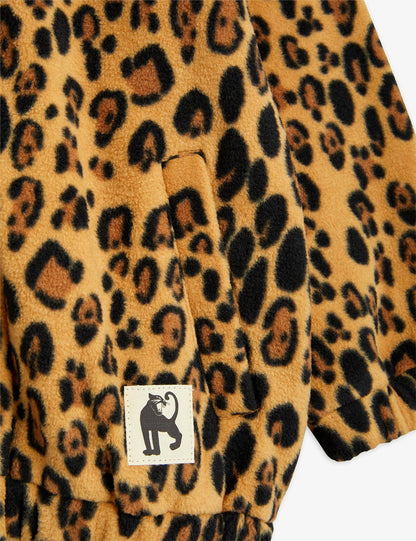 Mini Rodini Leopard Fleece Jacket - Beige