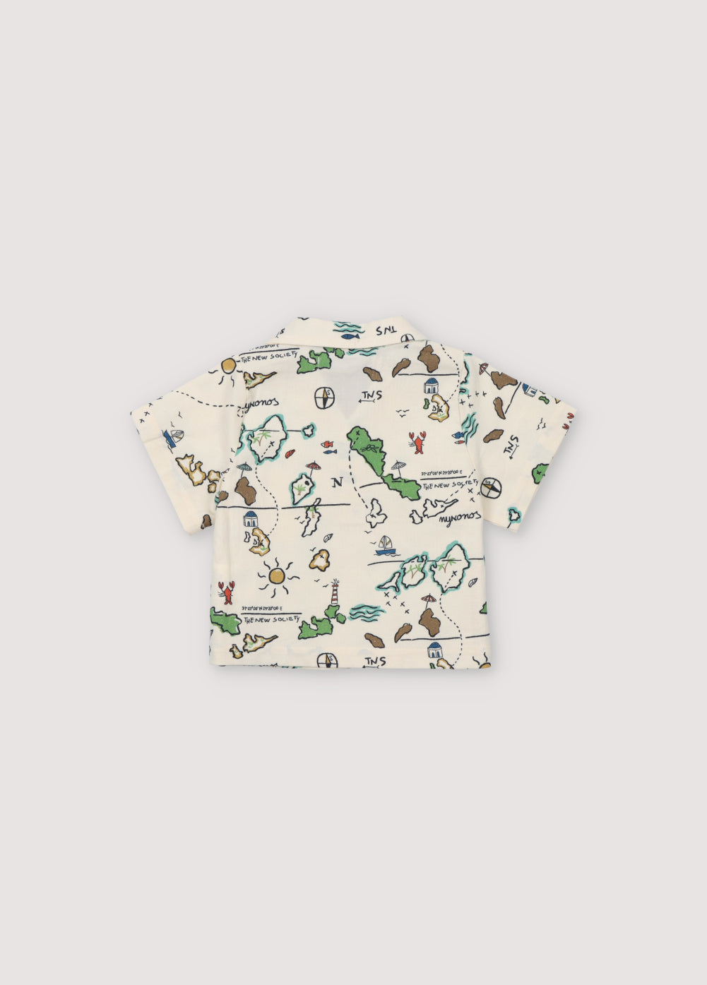 The New Society Arkoi Baby Shirt - Map Print