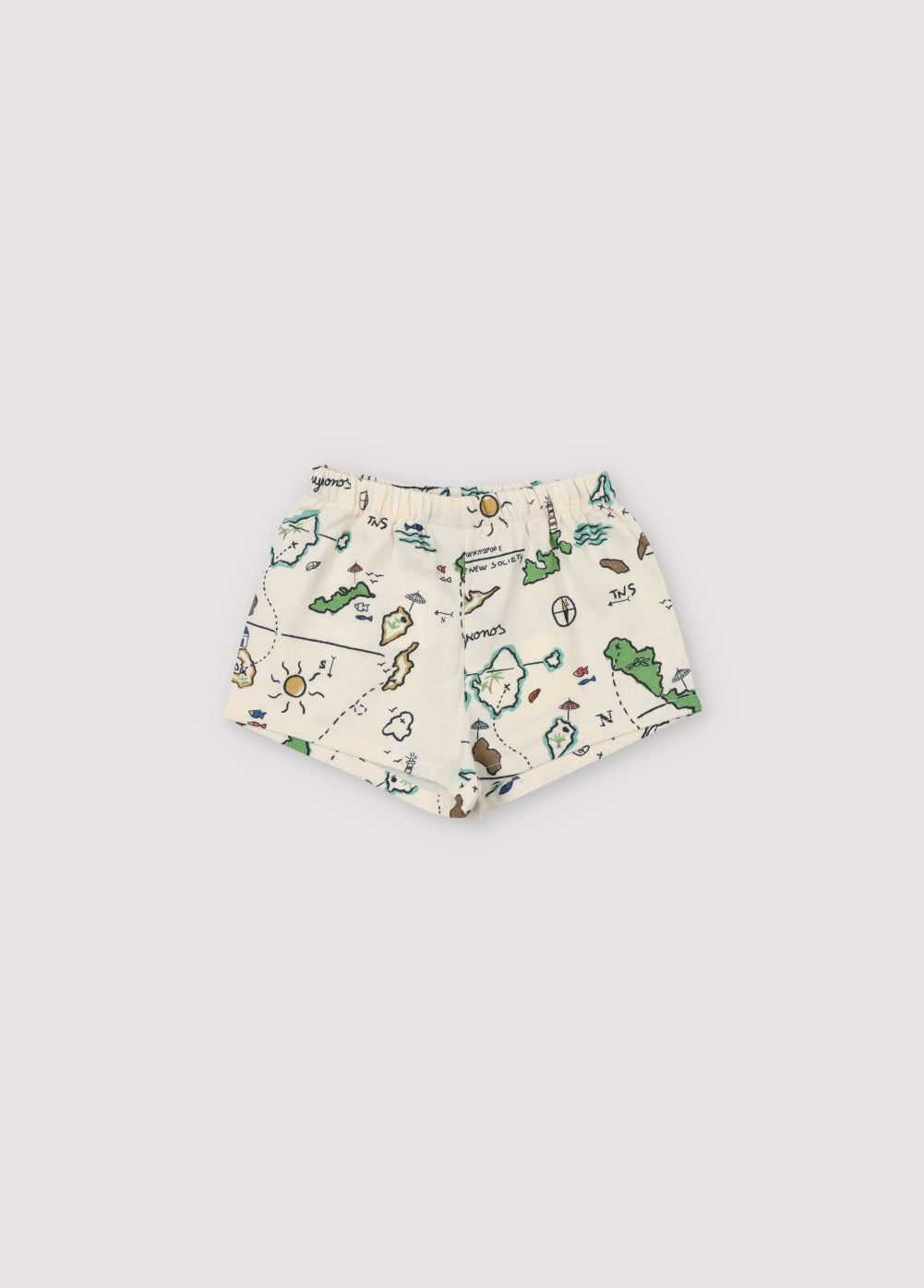 The New Society Arkoi Baby Bermuda - Map Print