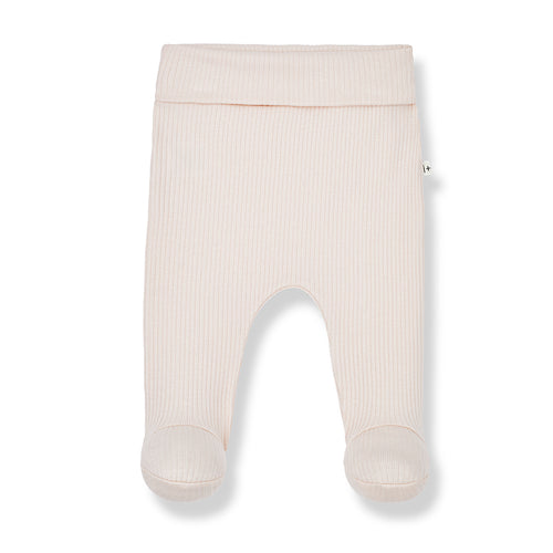 1+ in the Family Aroa Leggings with Feet - Blush