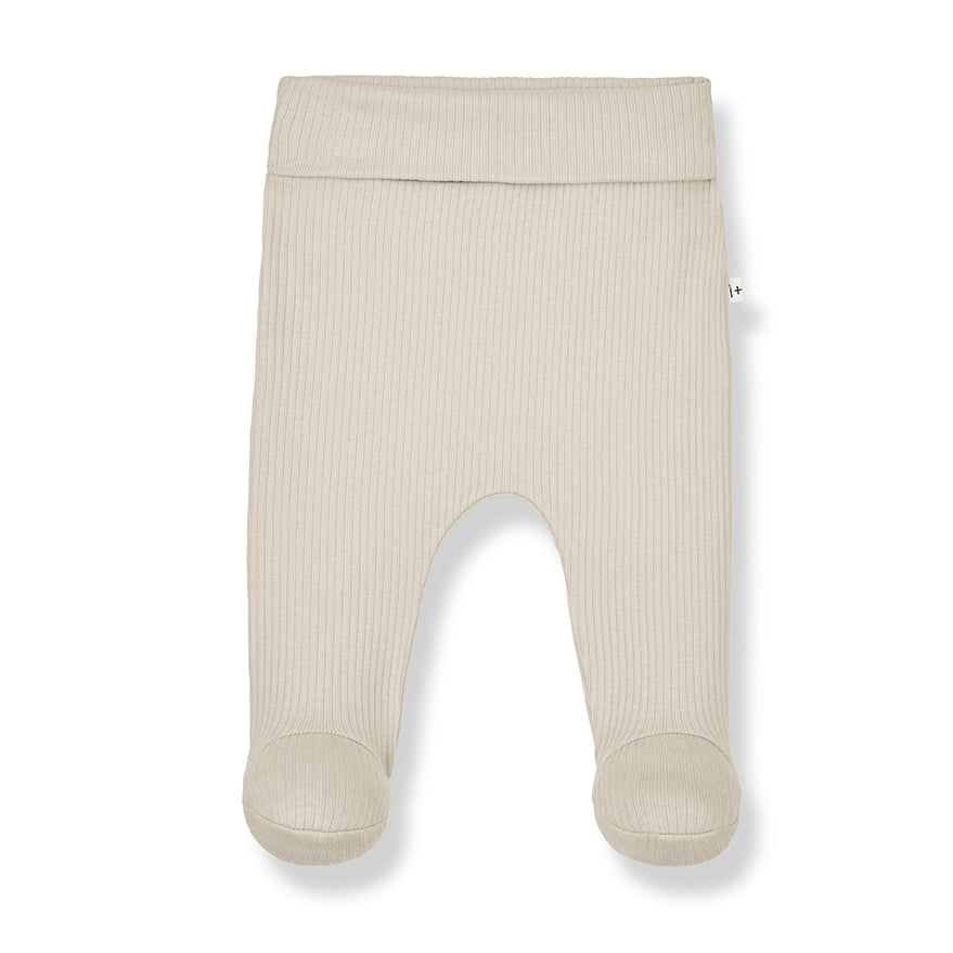 1+ in the Family Aroa Leggings with Feet - Sand