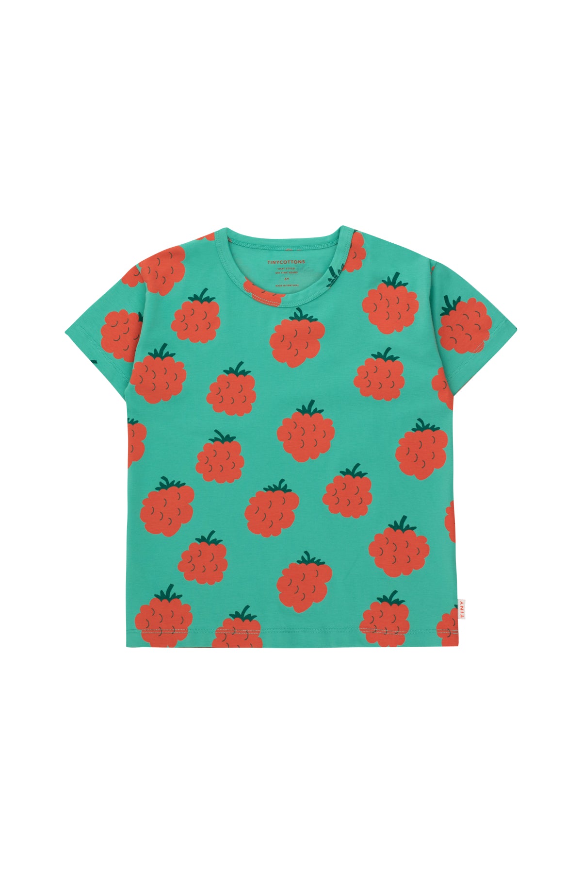 Tiny Cottons Raspberries Tee - Emerald