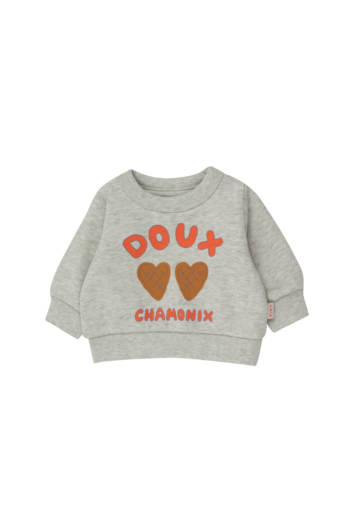 Tiny Cottons Doux Chamonix Baby Sweatshirt - Light Cream Heather