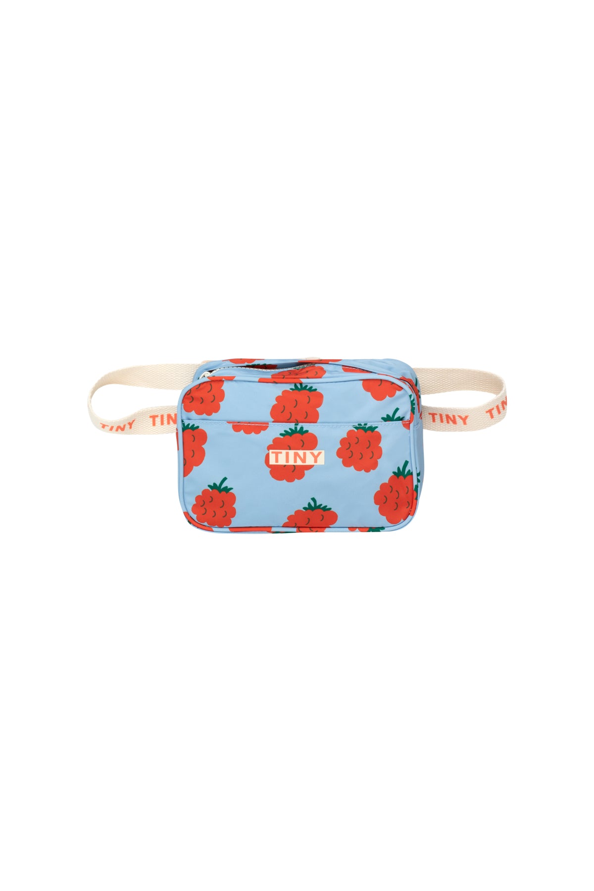 Tiny Cottons Raspberries Fanny Bag - Milky Blue