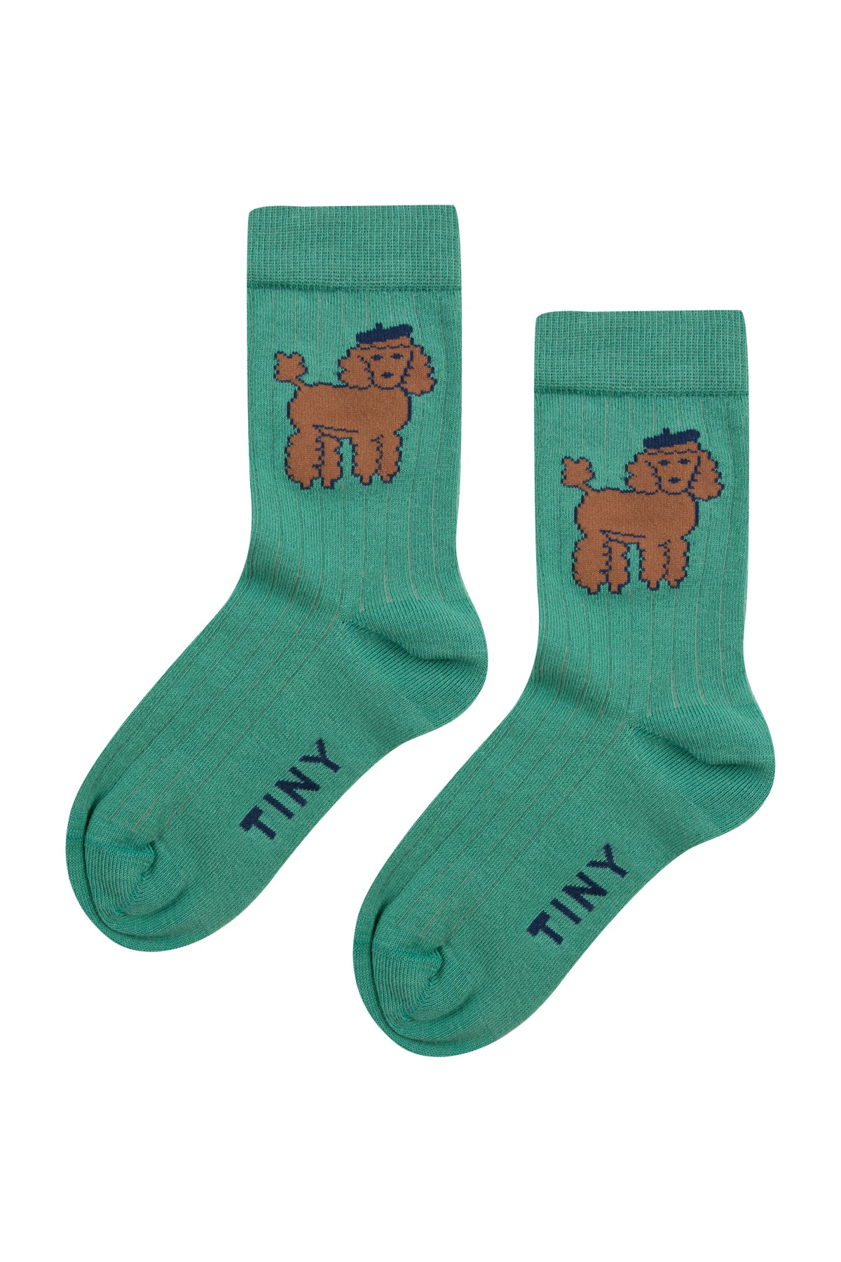 Tiny Cottons Poodle Medium Socks - Emerald