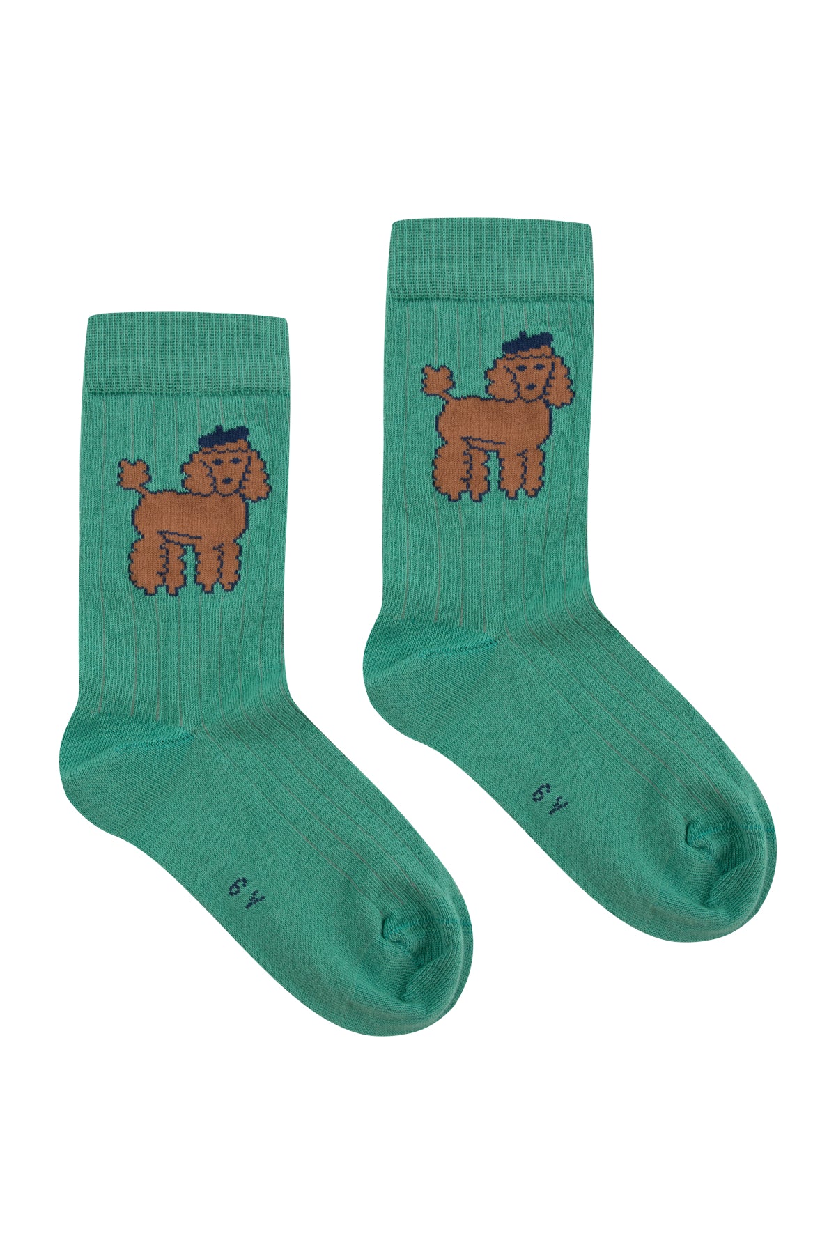 Tiny Cottons Poodle Medium Socks - Emerald