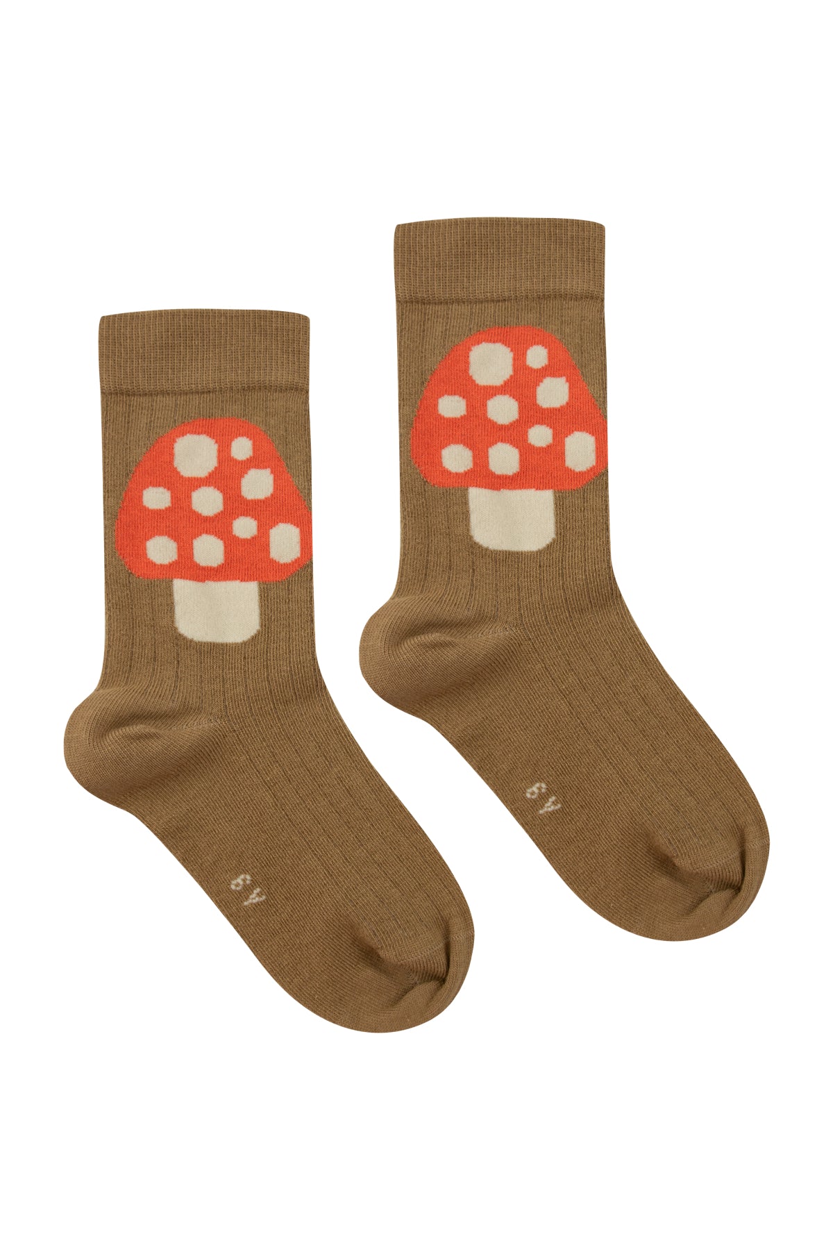 Tiny Cottons Mushroom Medium Socks - Dark Mustard