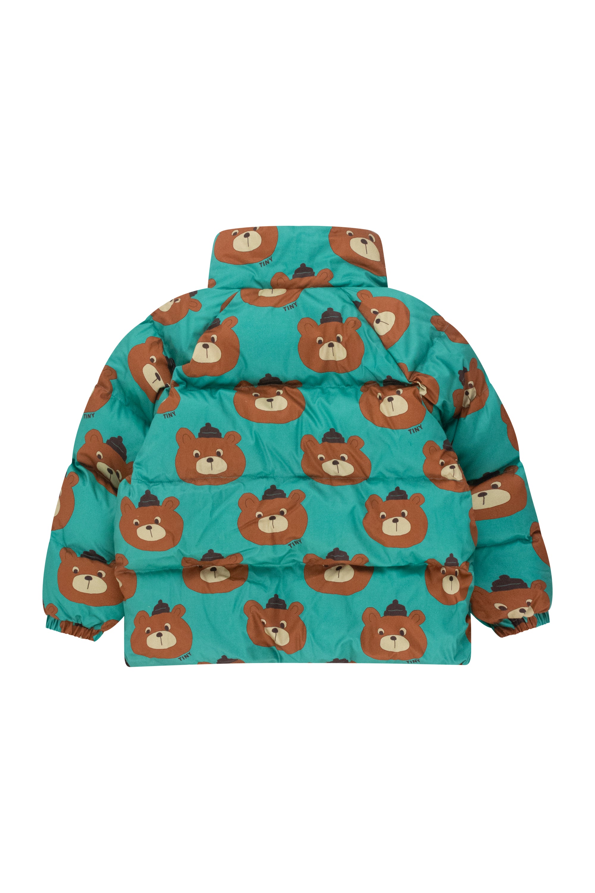 Tiny Cottons Bears Short Padded Jacket - Emerald