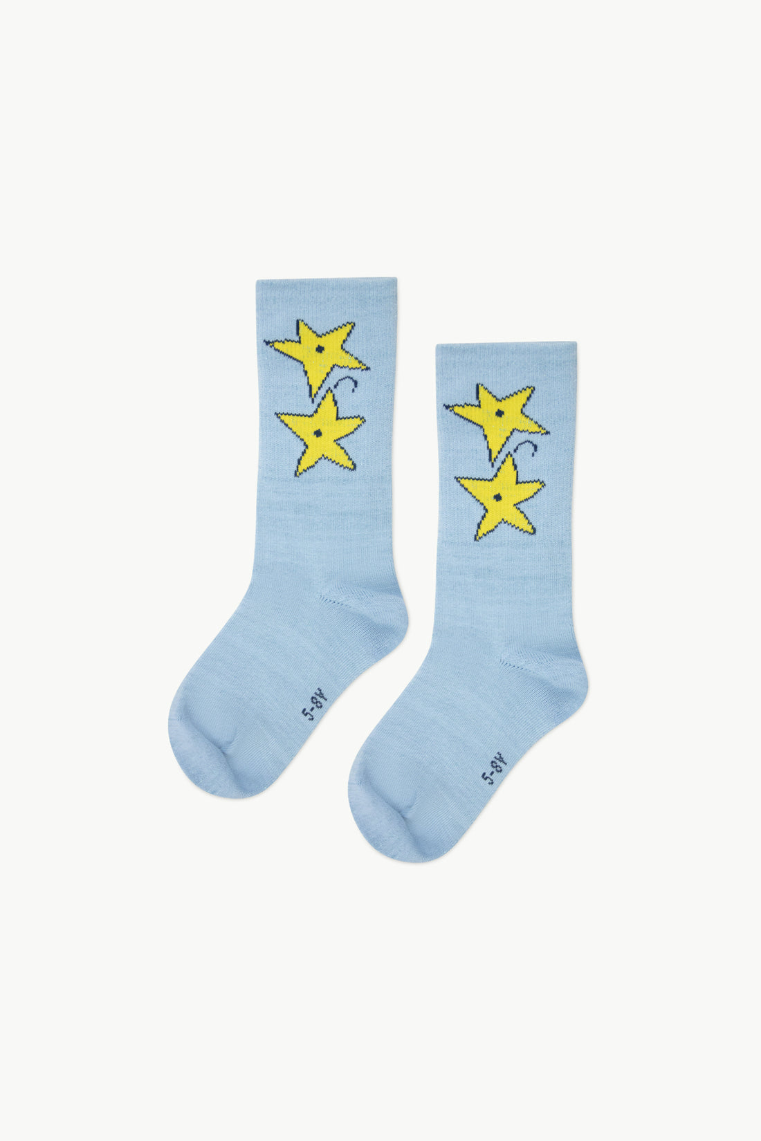 Tiny Cottons Impressions Medium Socks - Metallic Sky Blue