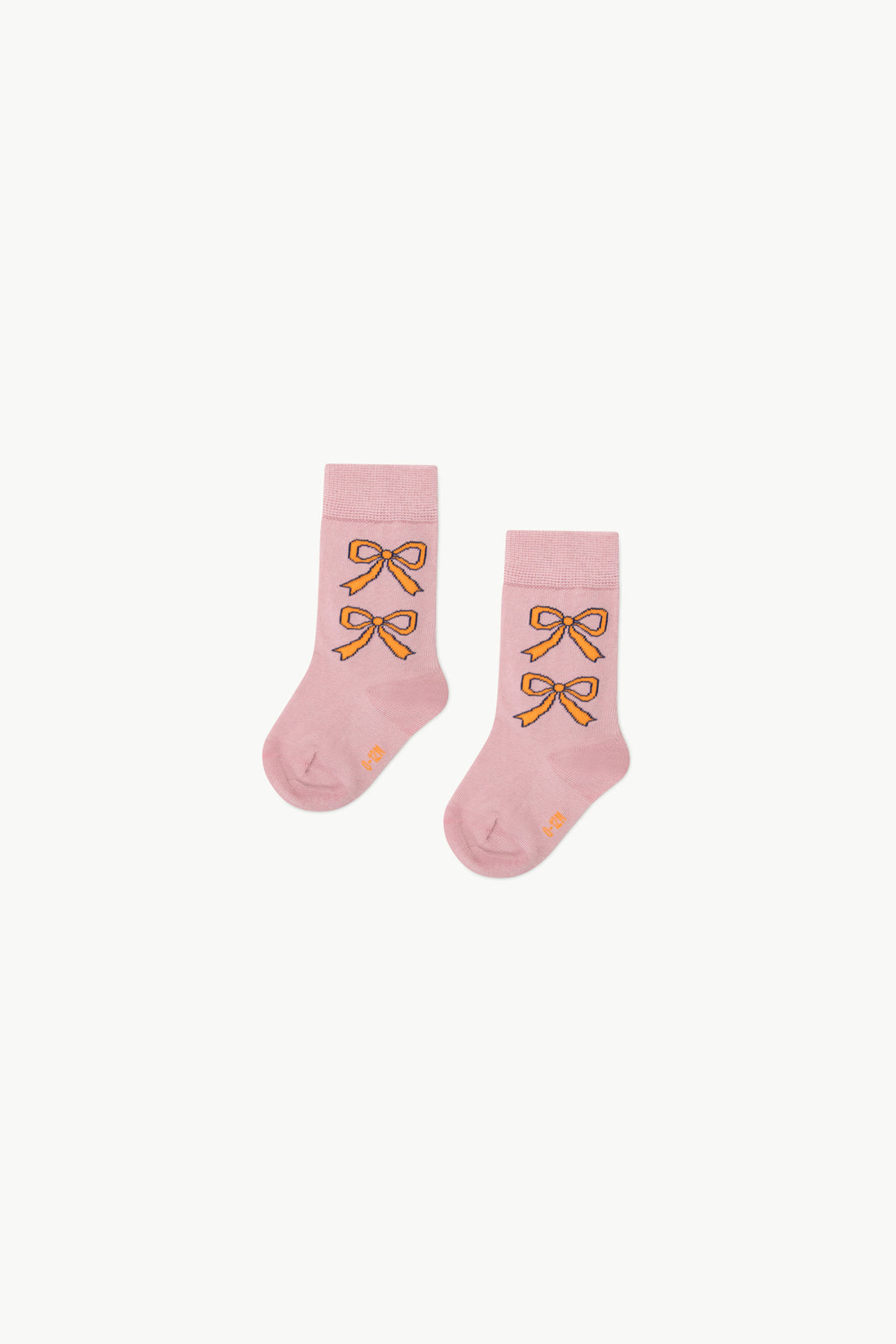 Tiny Cottons Bows Medium Baby Socks - Dusty Mauve