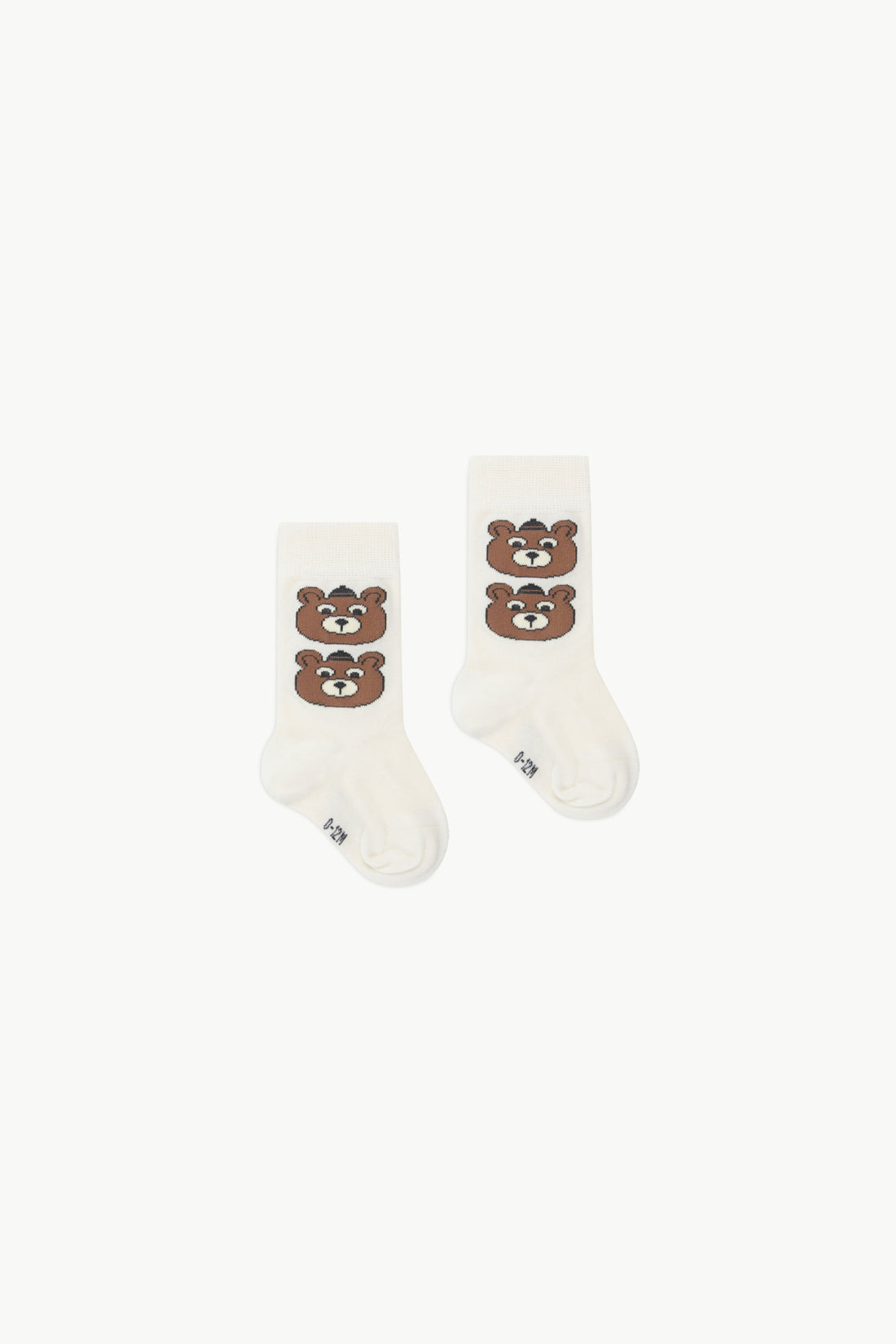 Tiny Cottons Bears Medium Baby Socks - Vanilla