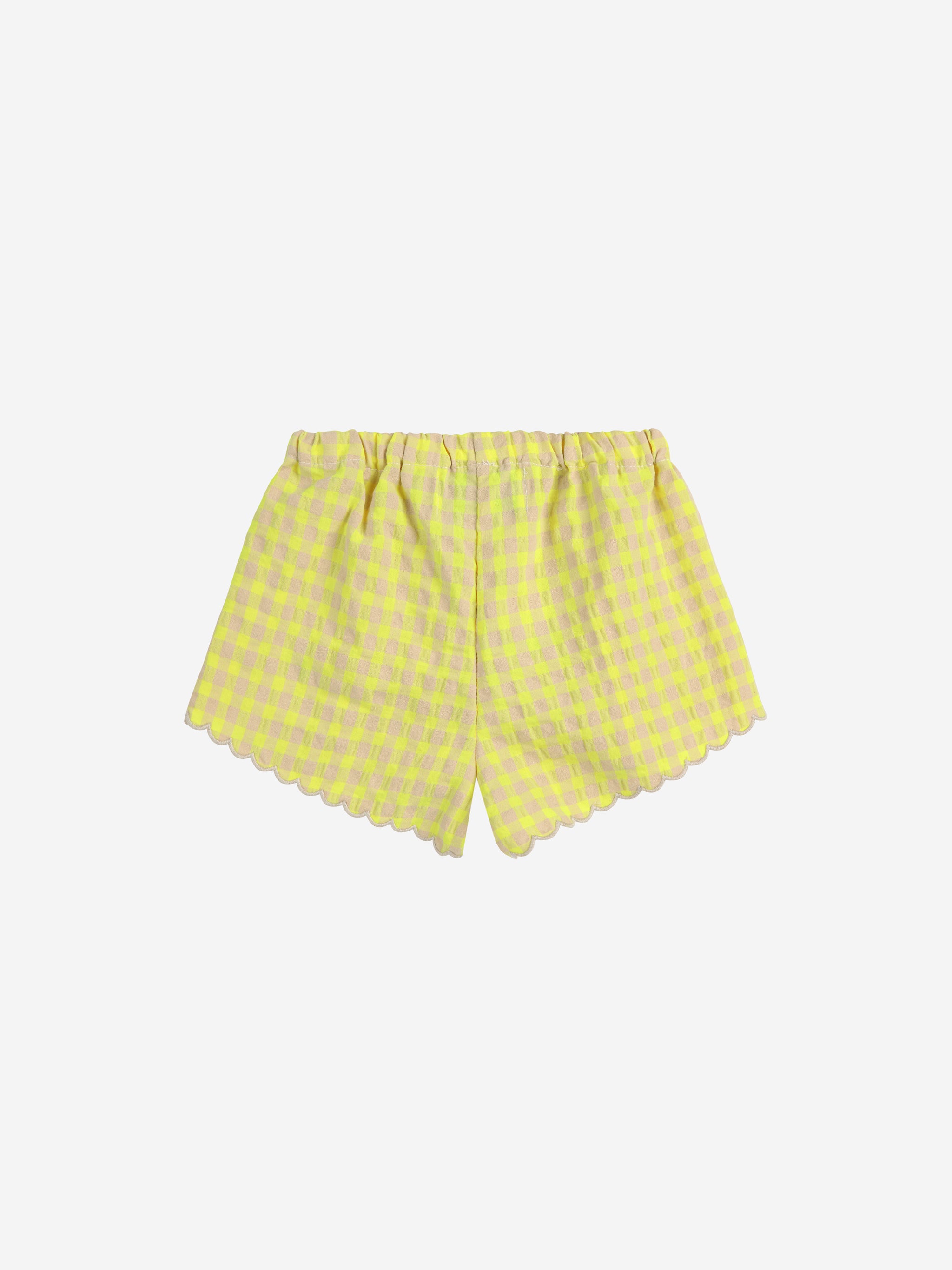 Bobo Choses Vichy Ruffle Woven Shorts - Multicolor