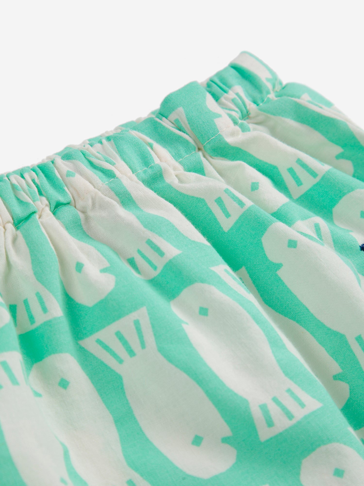 Bobo Choses Lucky Fish All Over Woven Harem Pant - Light Green