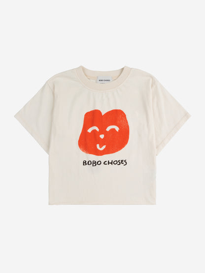 Bobo Choses Joyful Face T-Shirt - Off White