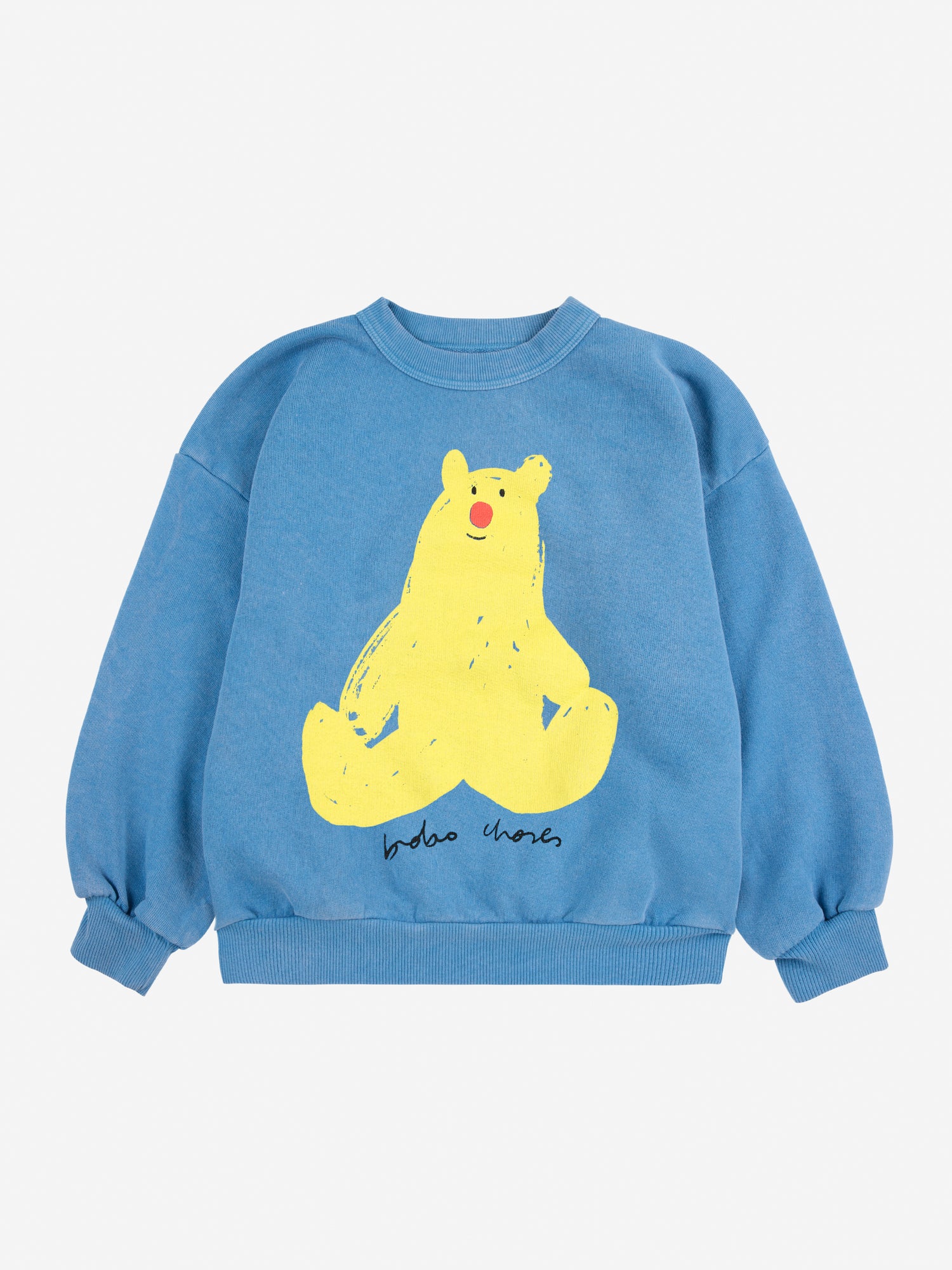 Bobo Choses Hug Me Bear Sweatshirt - Light Blue