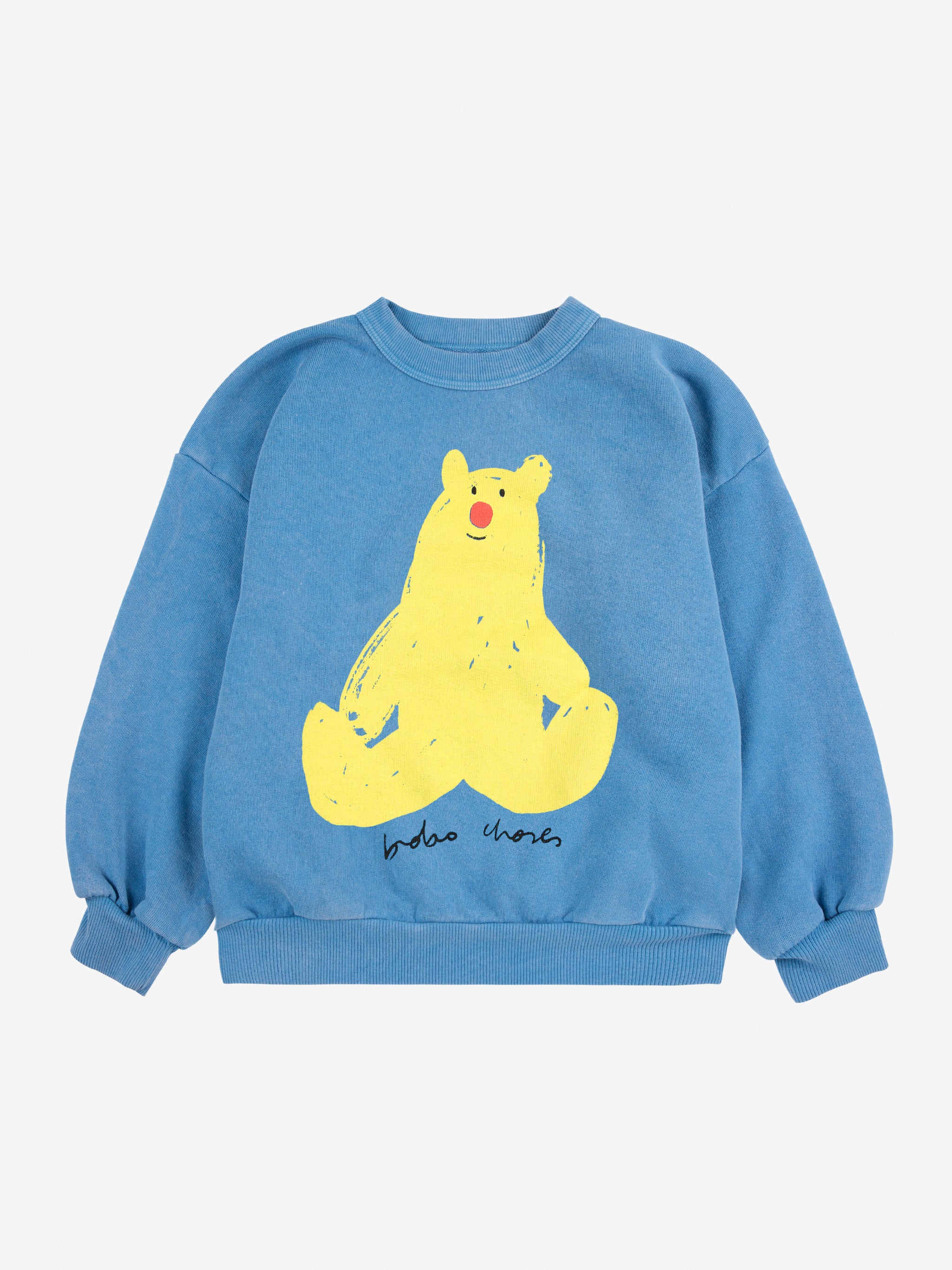 Bobo Choses Hug Me Bear Sweatshirt - Light Blue