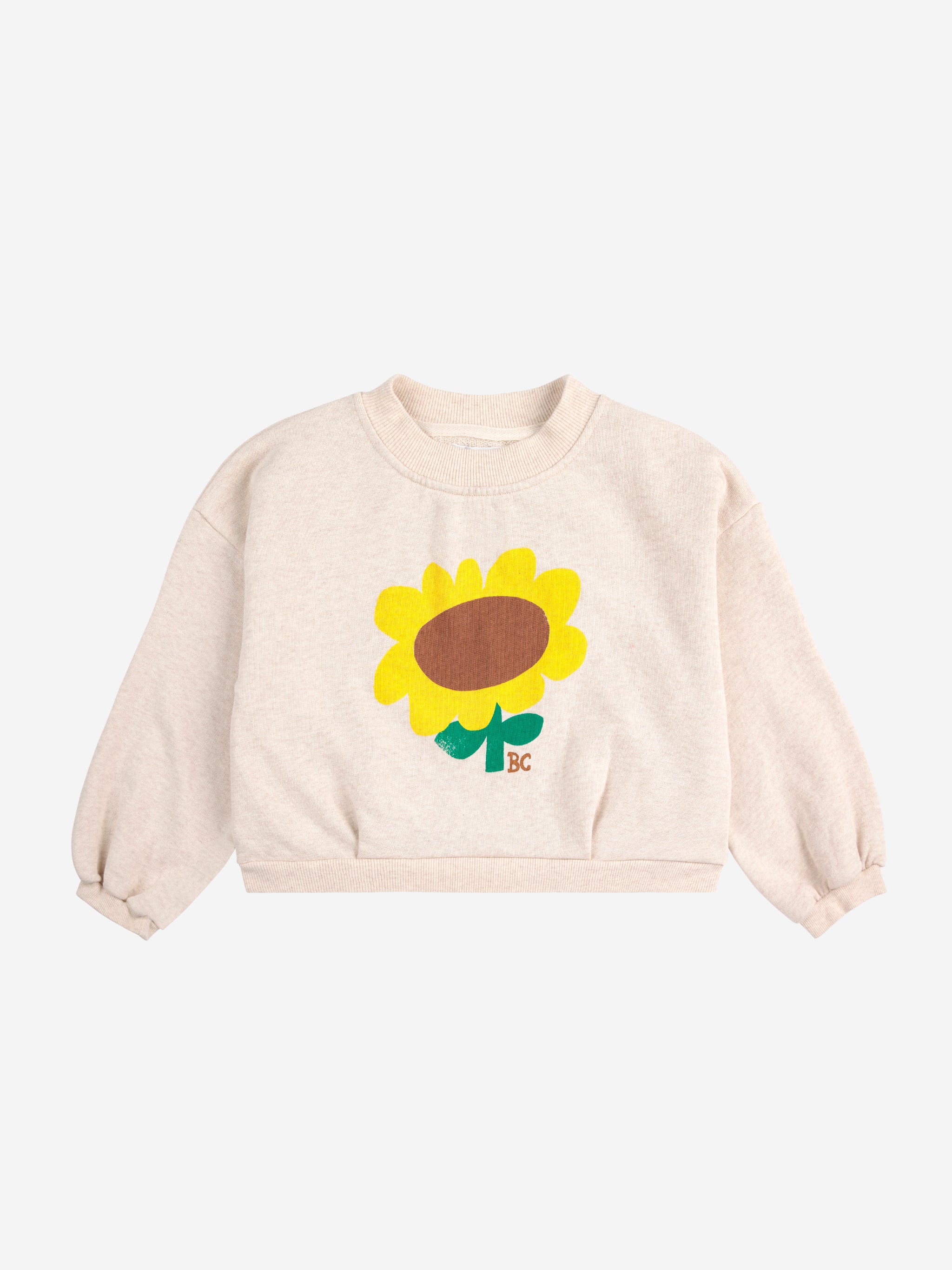 Bobo Choses Sunflower Cropped Sweatshirt - Off White