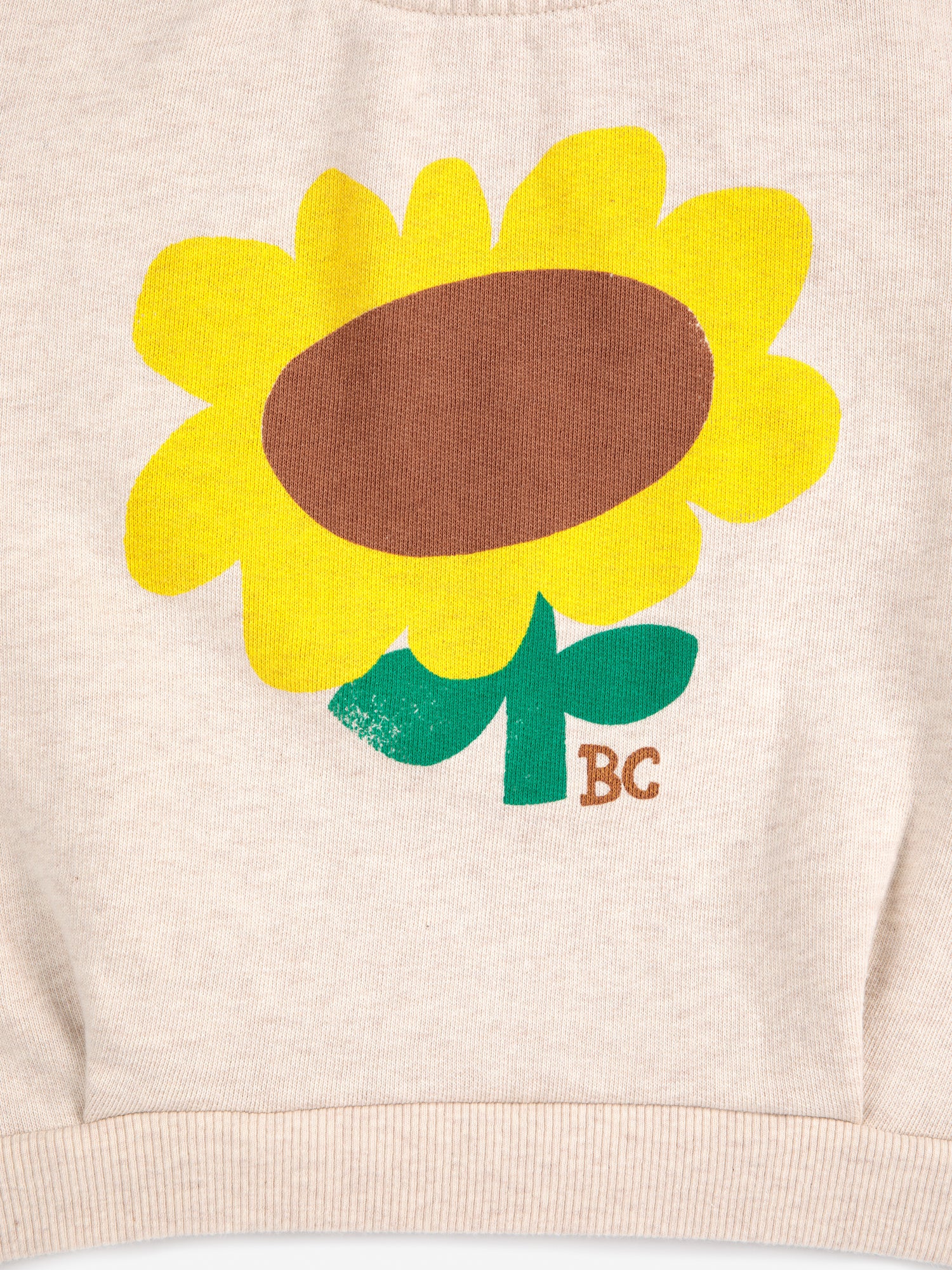 Bobo Choses Sunflower Cropped Sweatshirt - Off White