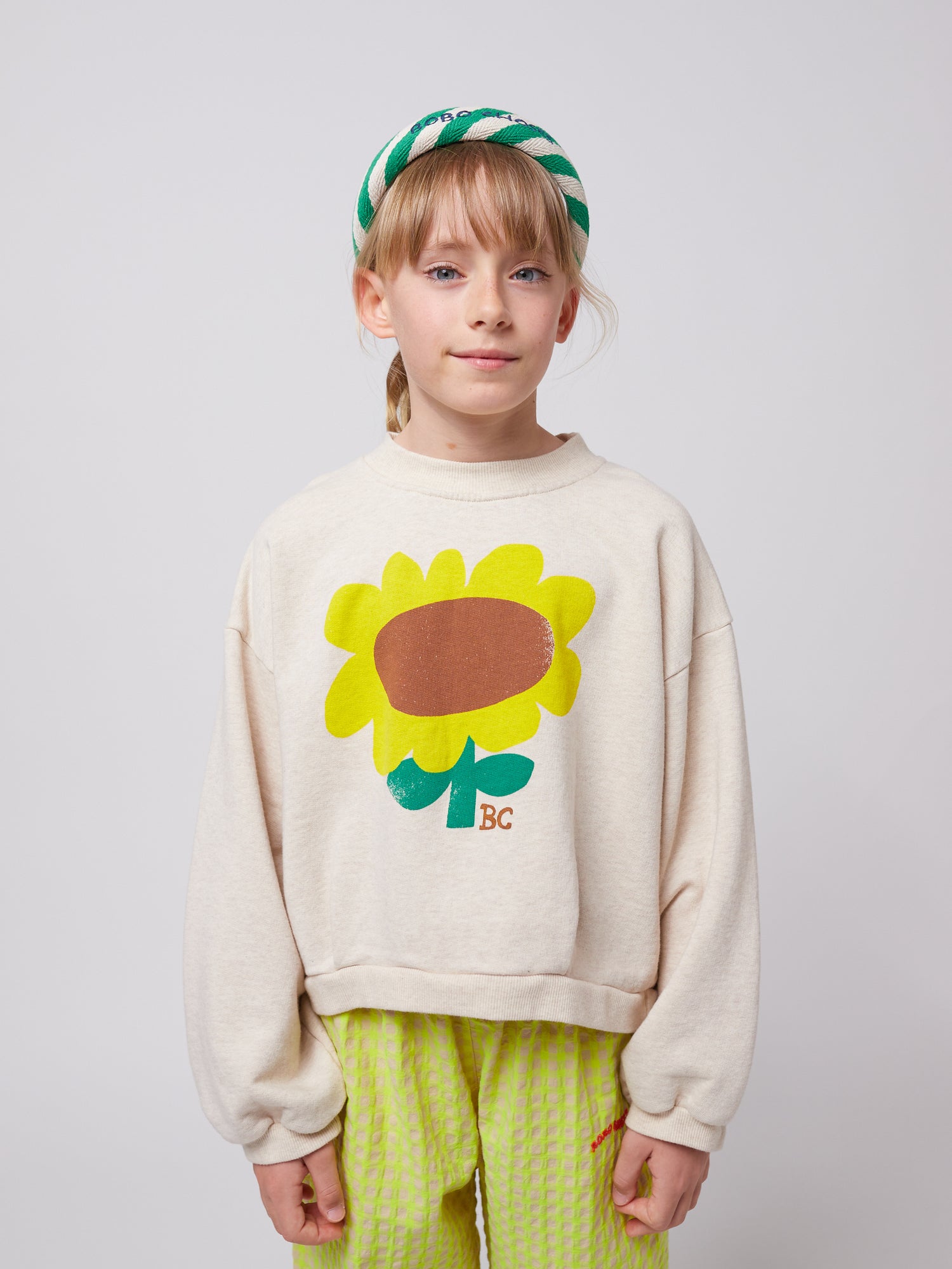 Bobo Choses Sunflower Cropped Sweatshirt - Off White