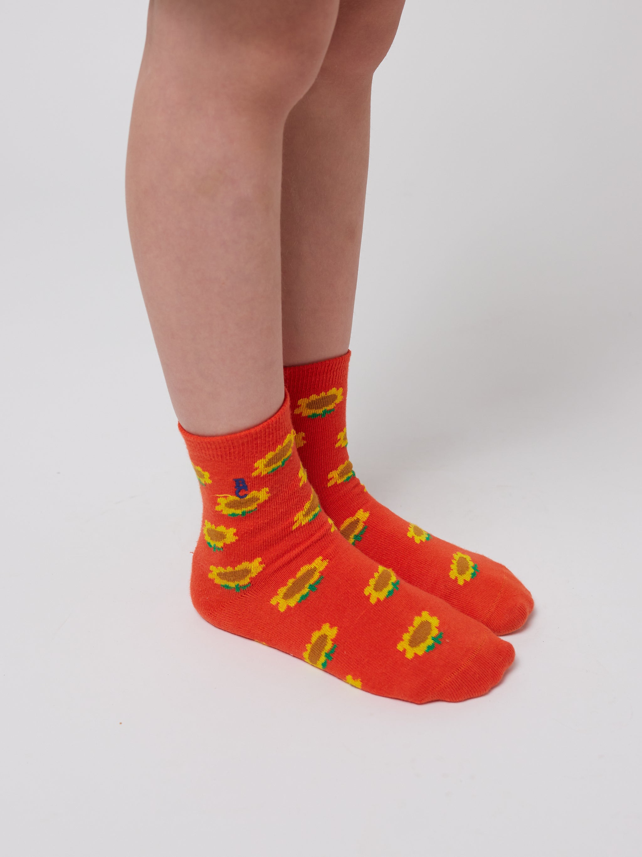 Bobo Choses Sunflower All Over Short Socks - Red