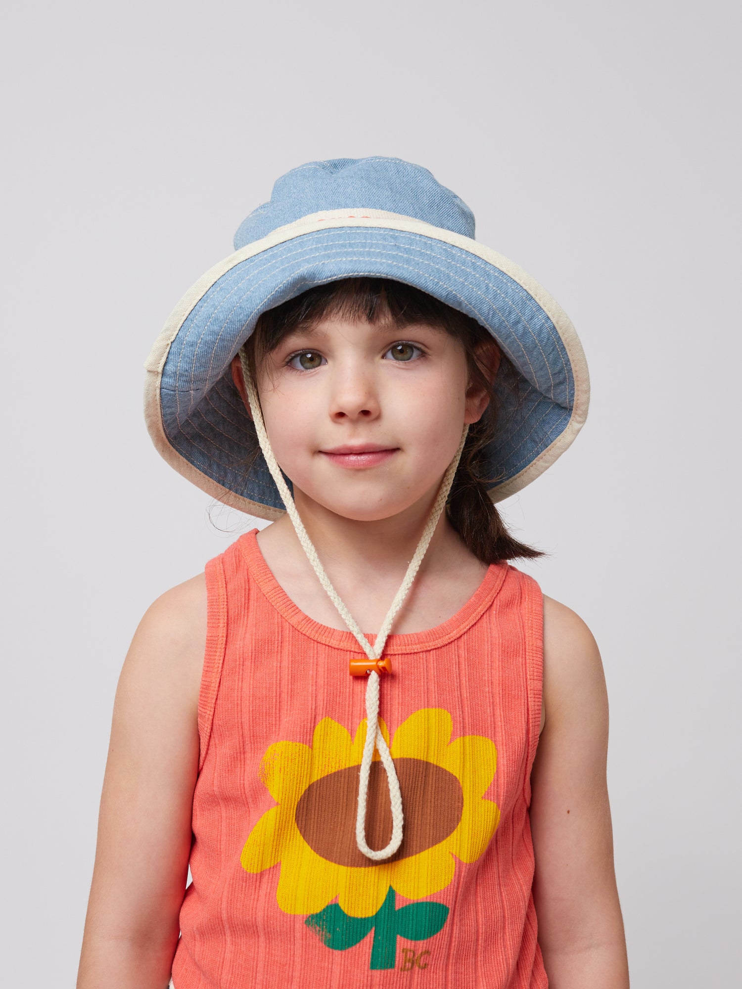 Bobo Choses Bobo Choses Light Denim Bucket Hat - Light Blue