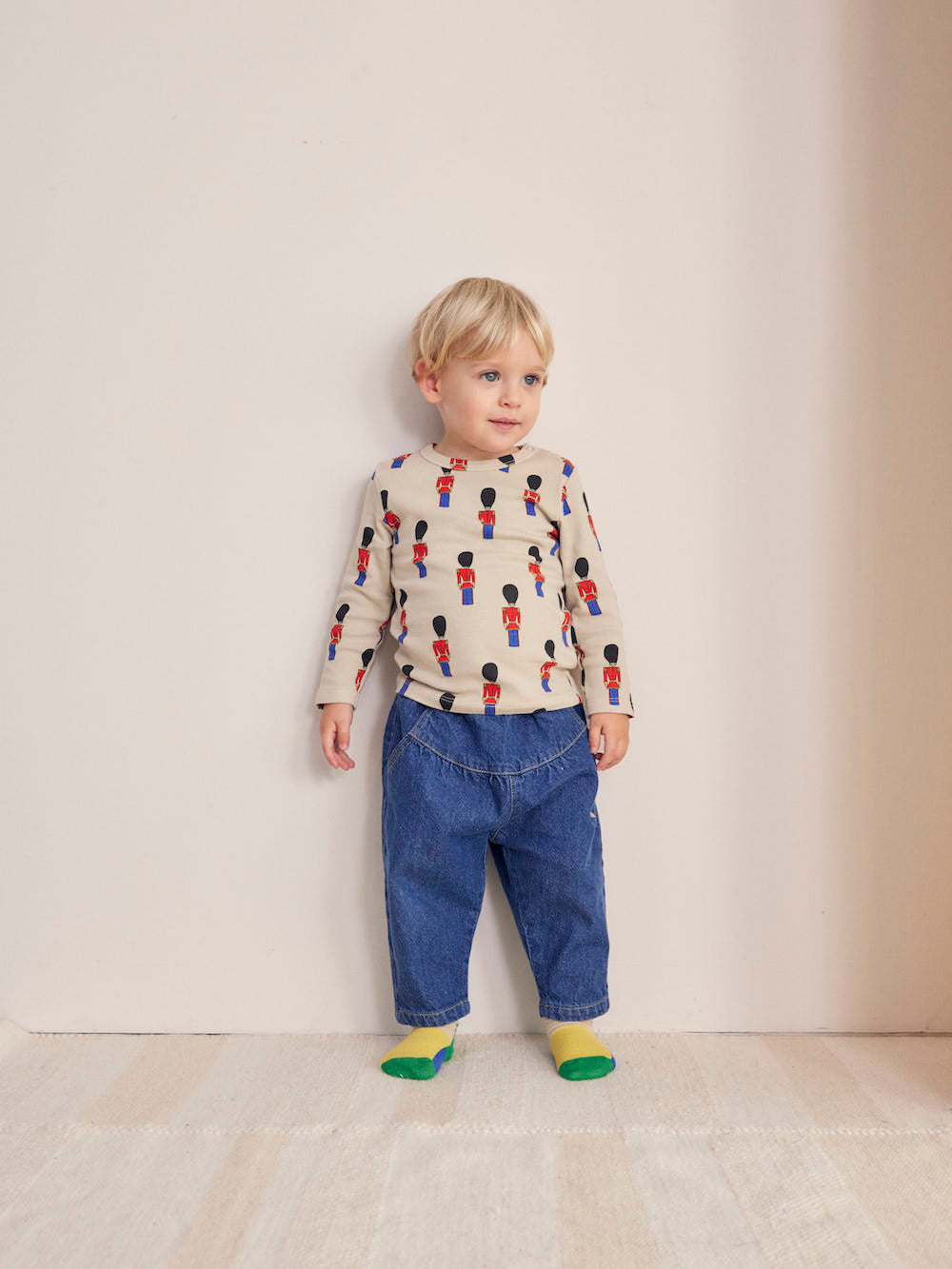 Bobo Choses Baby Little Tin Soldiers All Over Tight T-shirt - Off White