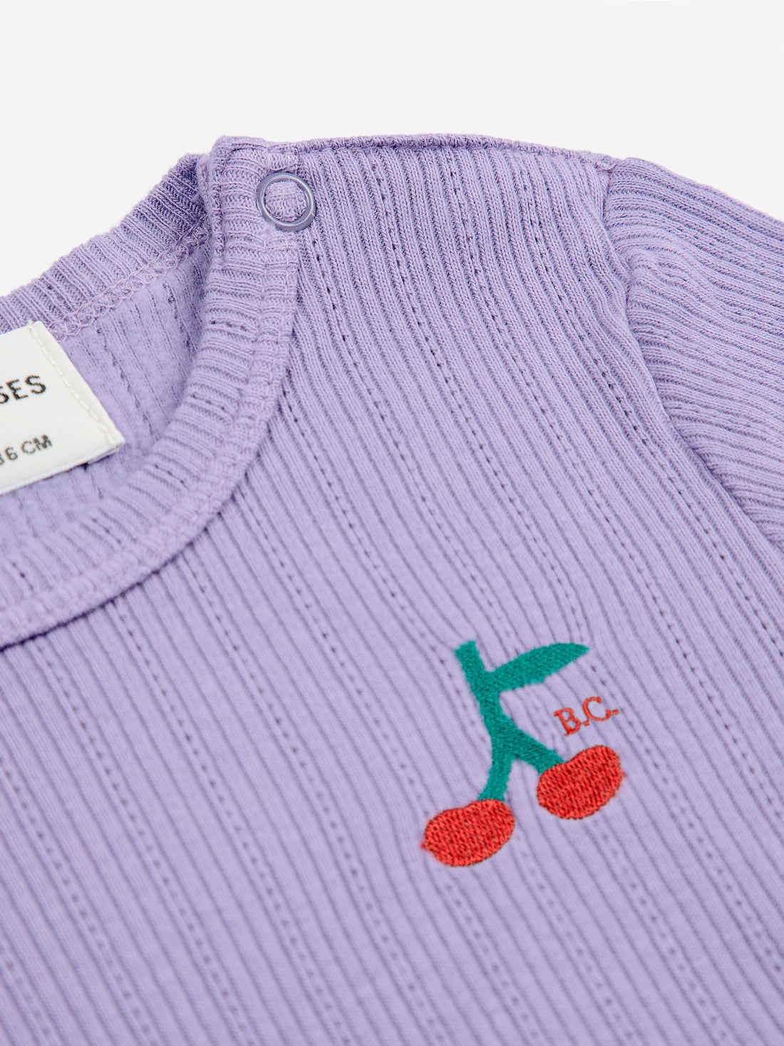 Bobo Choses Baby Cherry Long Sleeve Tight T-shirt - Purple