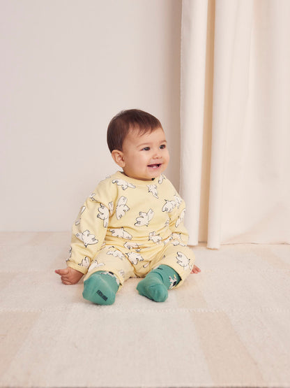 Bobo Choses Baby Freedom Bird All Over Sweatshirt - Light Yellow