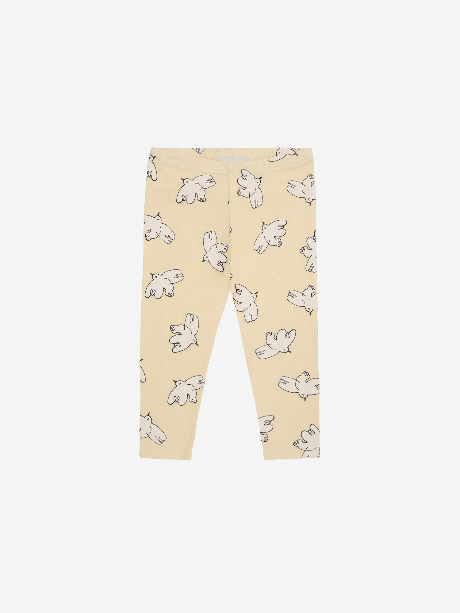 Bobo Choses Baby Freedom Bird All Over Leggings - Light Yellow