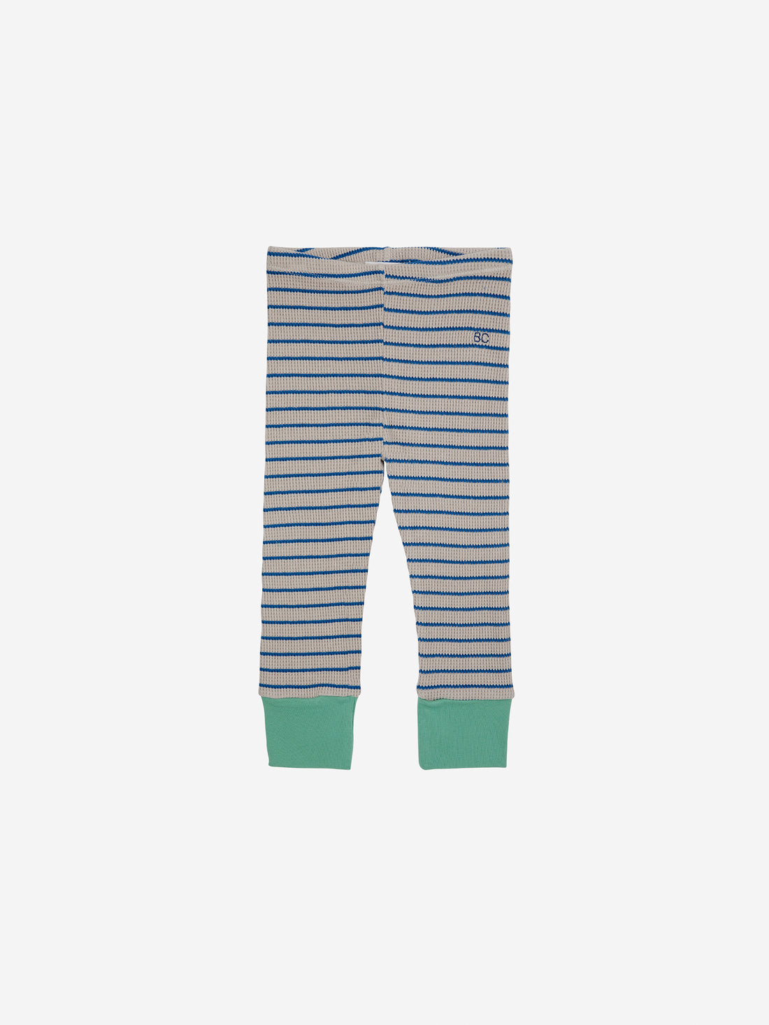 Bobo Choses Baby Stripes Waffle Leggings - Blue