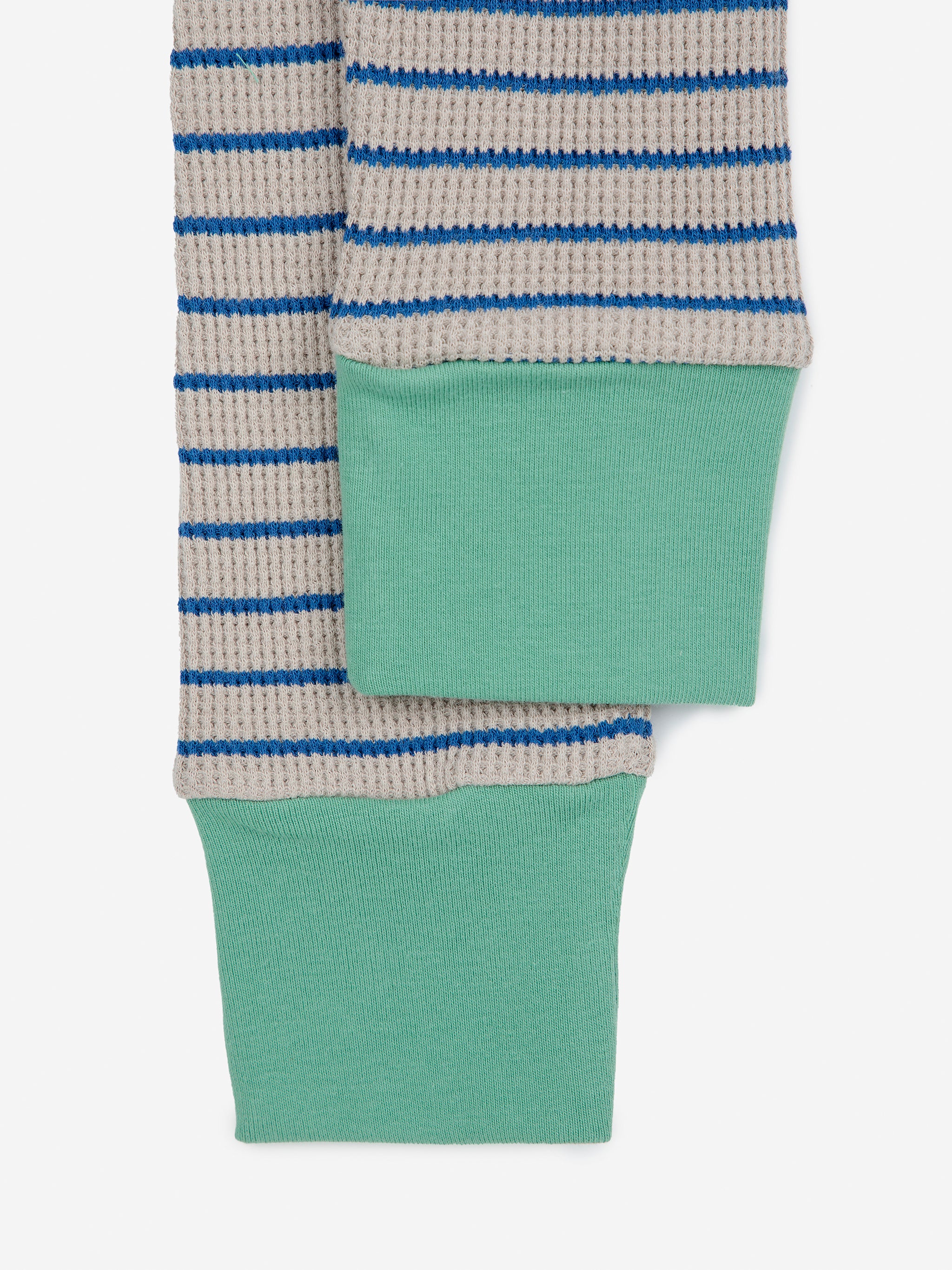 Bobo Choses Baby Stripes Waffle Leggings - Blue