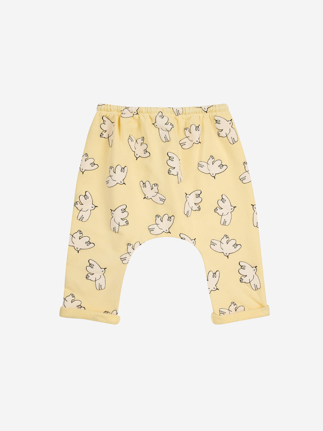 Bobo Choses Baby Freedom Bird All Over Harem Pants - Light Yellow