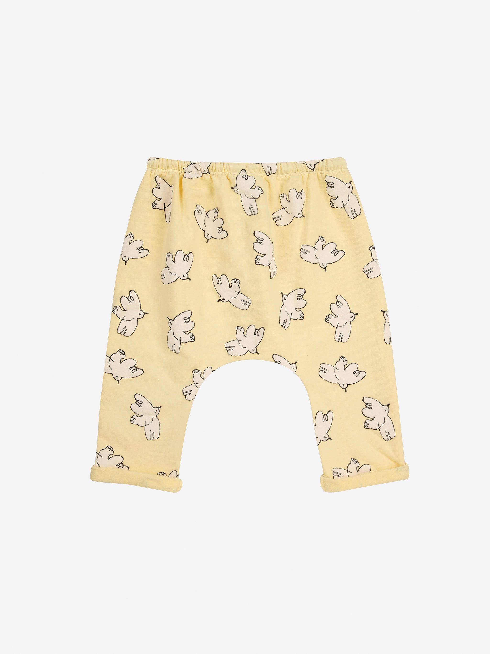 Bobo Choses Baby Freedom Bird All Over Harem Pants - Light Yellow