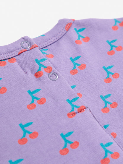 Bobo Choses Baby Cherry All Over Dress - Purple