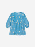 Bobo Choses Baby Beneath The Moon All Over Micro Corduroy Dress - Light Blue