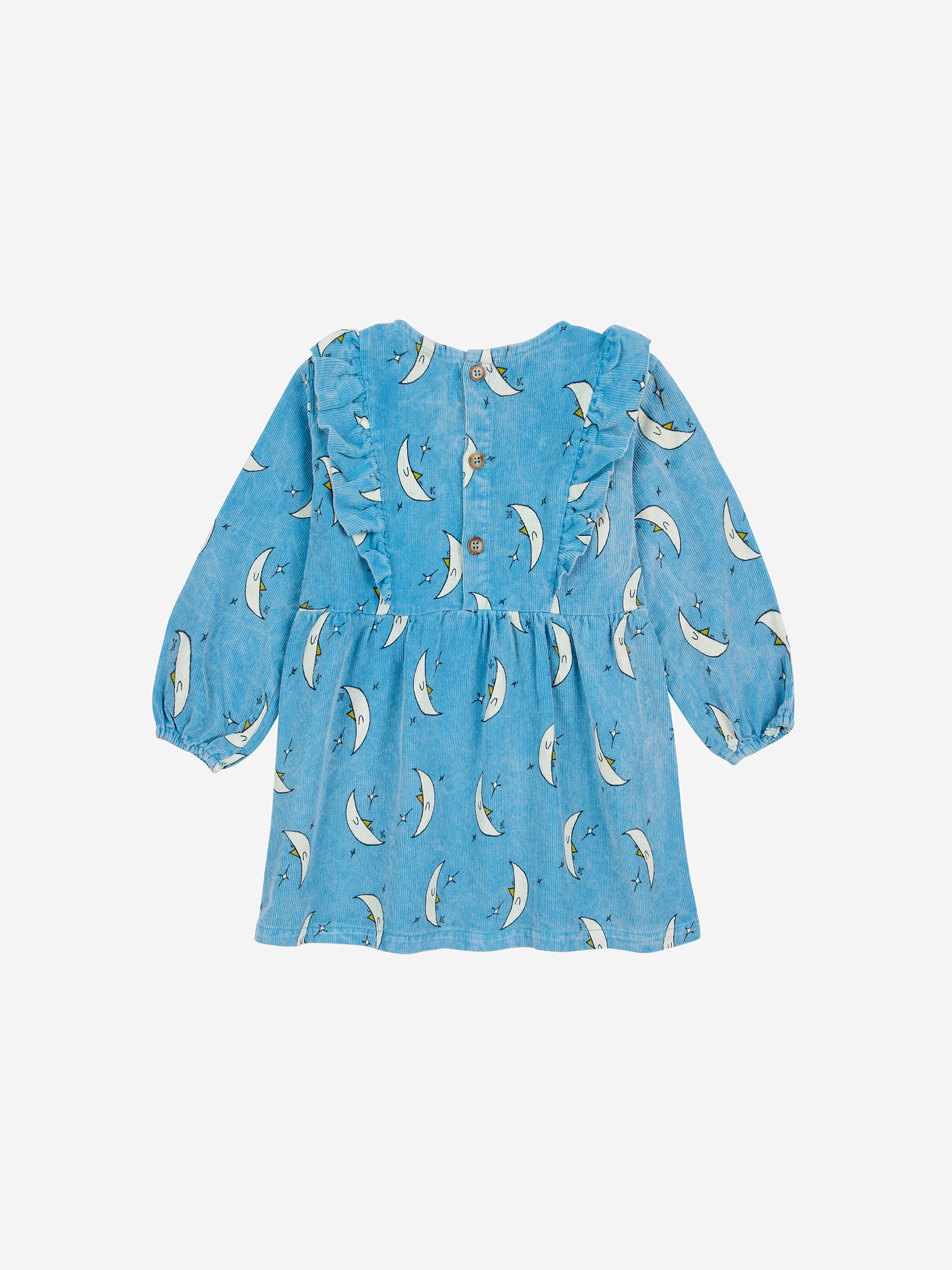 Bobo Choses Baby Beneath The Moon All Over Micro Corduroy Dress - Light Blue