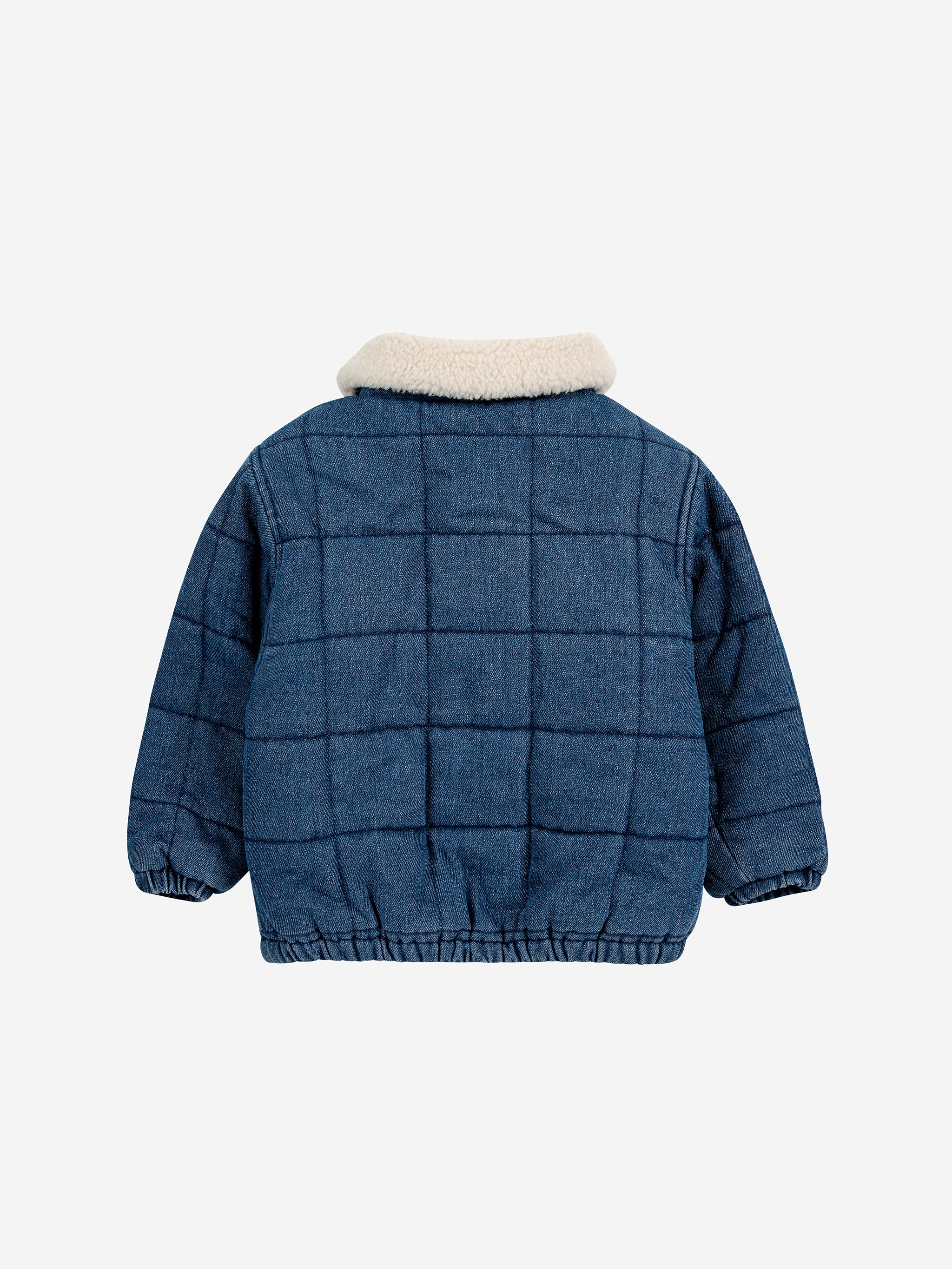 Bobo Choses Baby Quilted Denim Jacket - Navy Blue