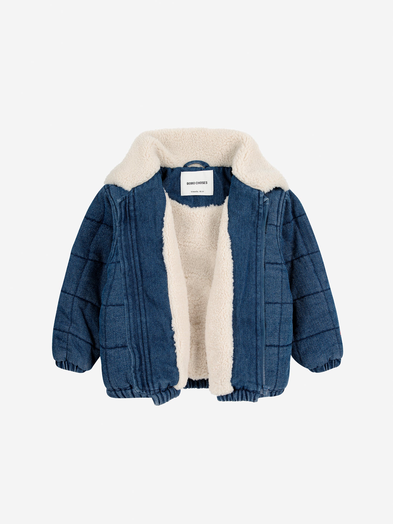 Bobo Choses Baby Quilted Denim Jacket - Navy Blue