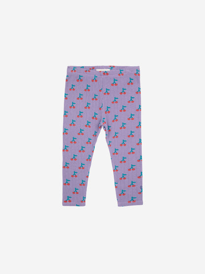 Bobo Choses Baby Cherry All Over Legging - Purple