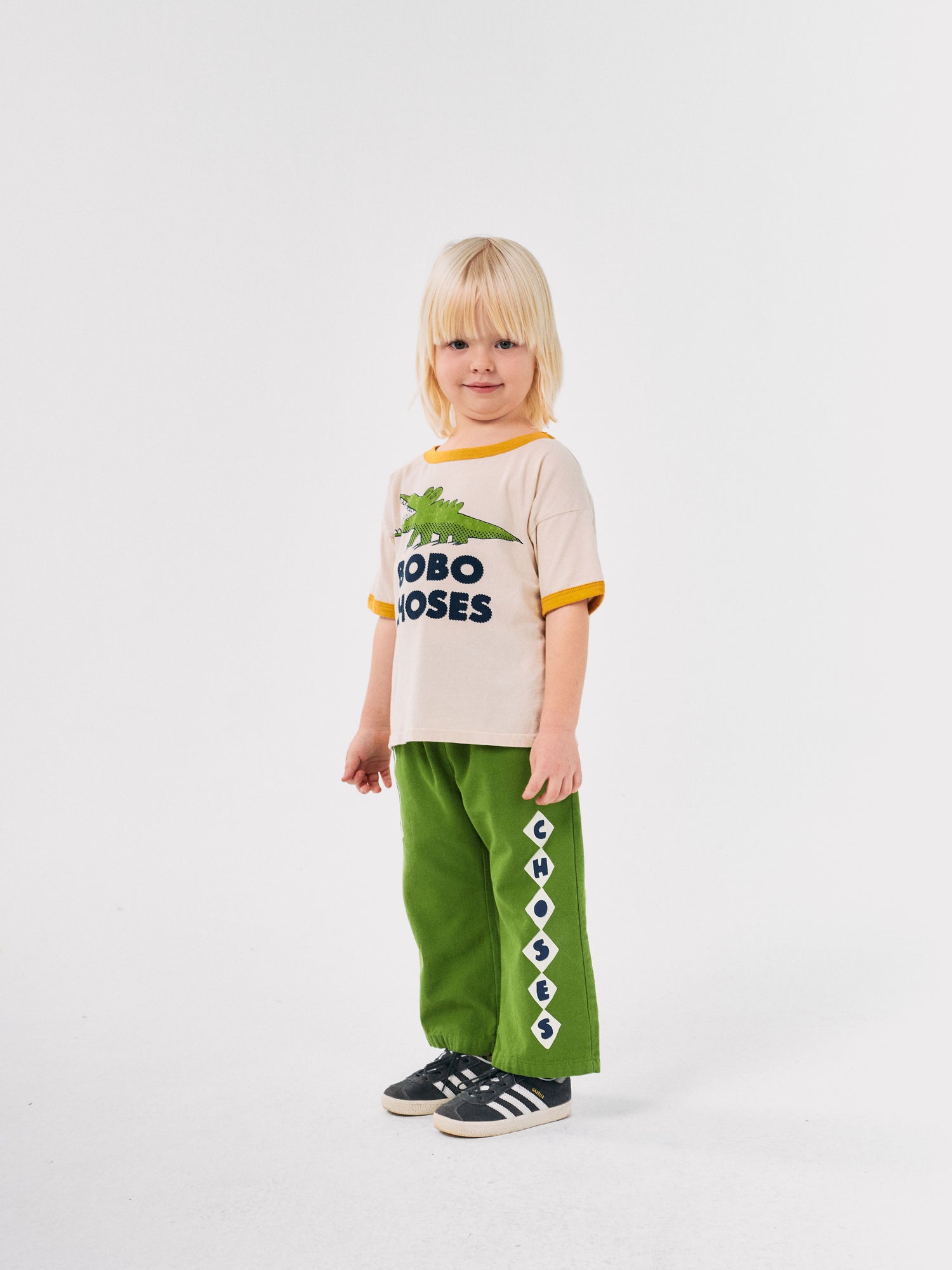 Bobo Choses Talking Crocodile T-shirt - White