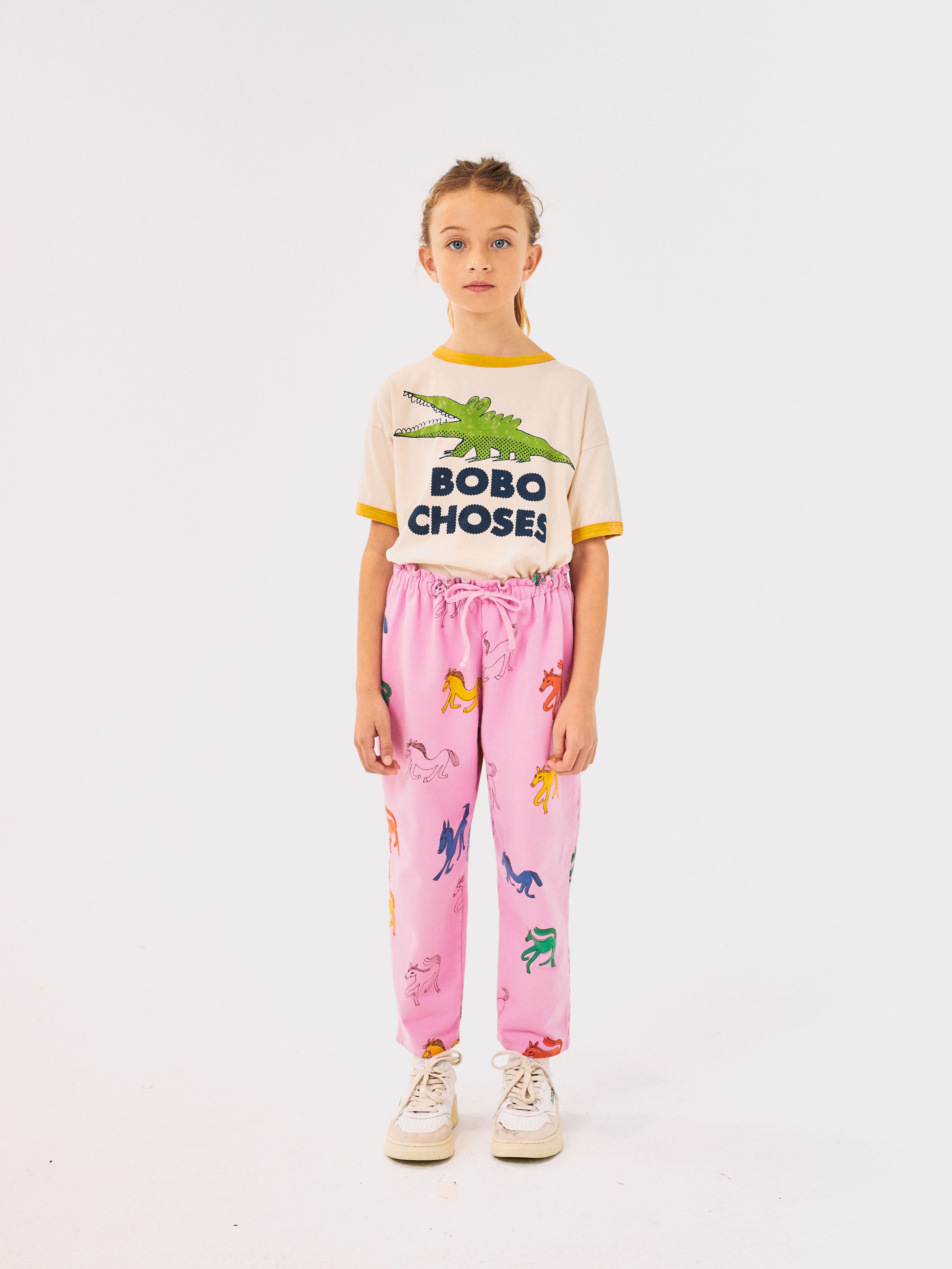 Bobo Choses Talking Crocodile T-shirt - White