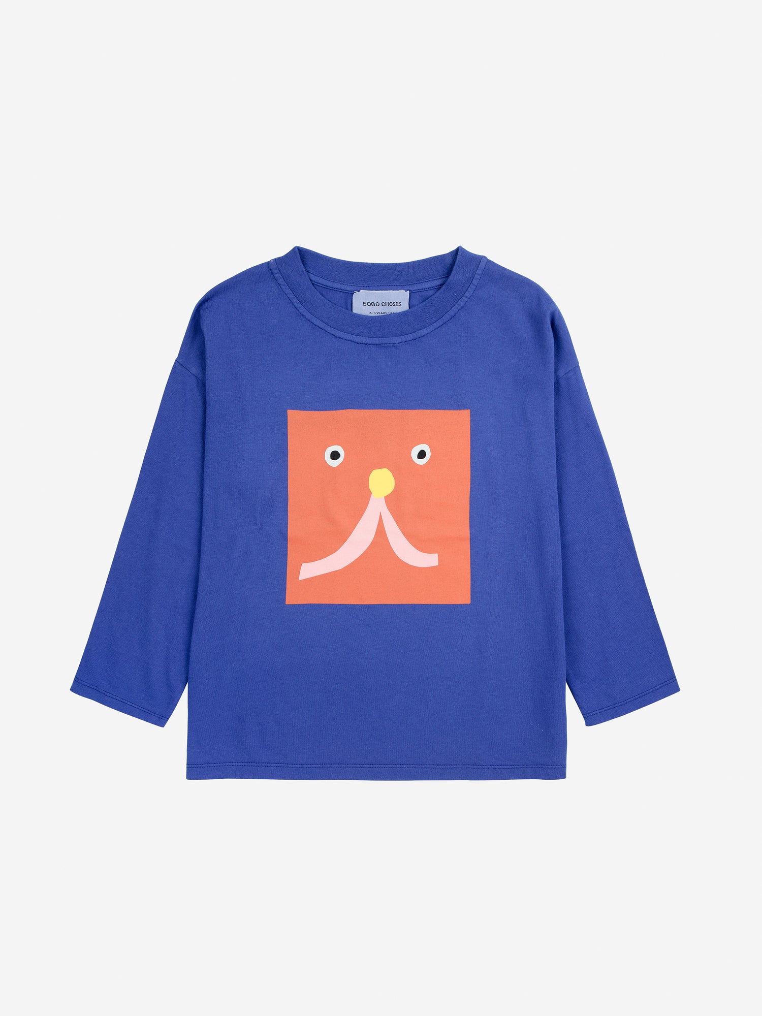 Bobo Choses Funny Face T-shirt - Blue