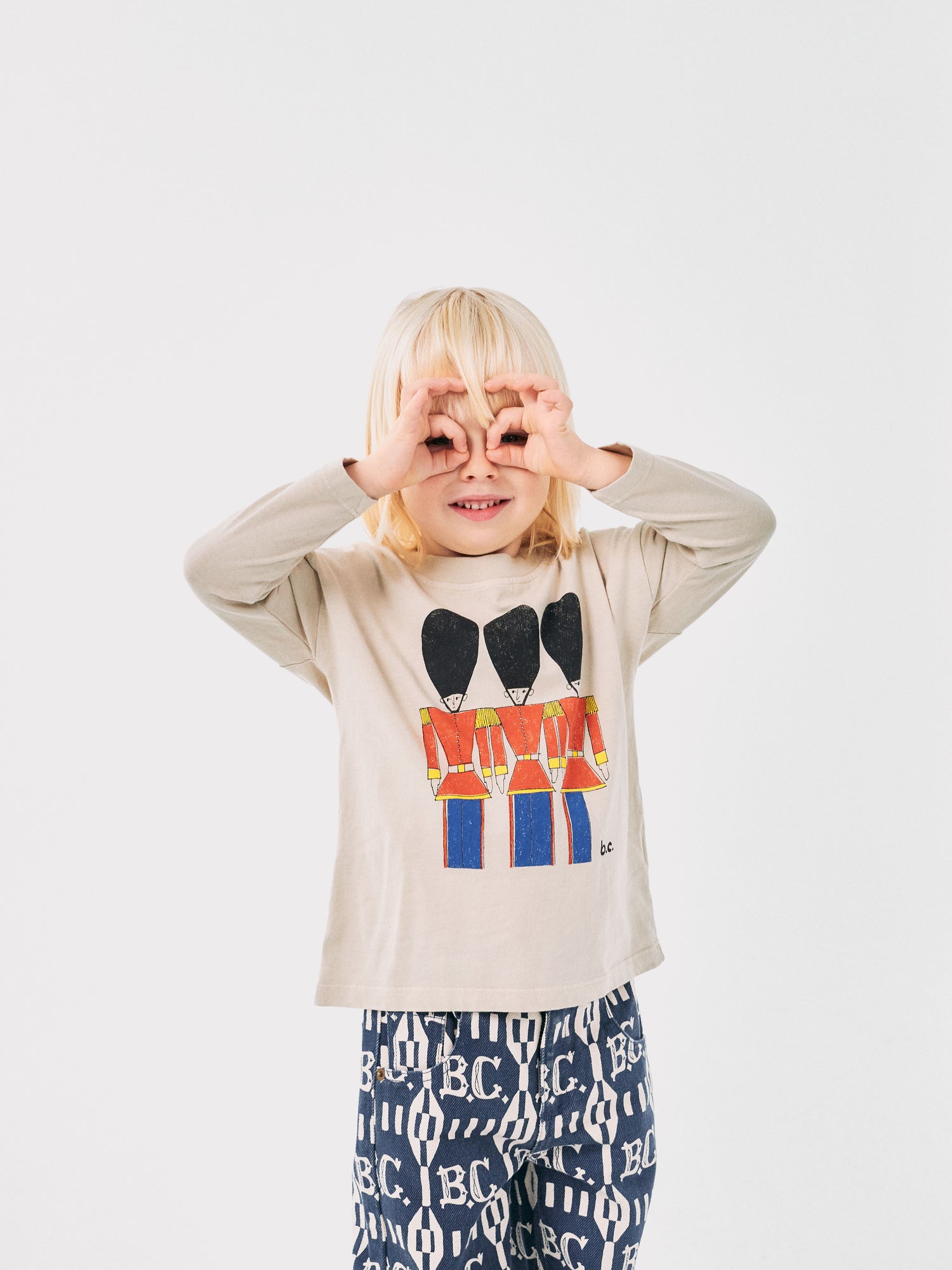 Bobo Choses Little Tin Soldiers T-shirt - Light Brown